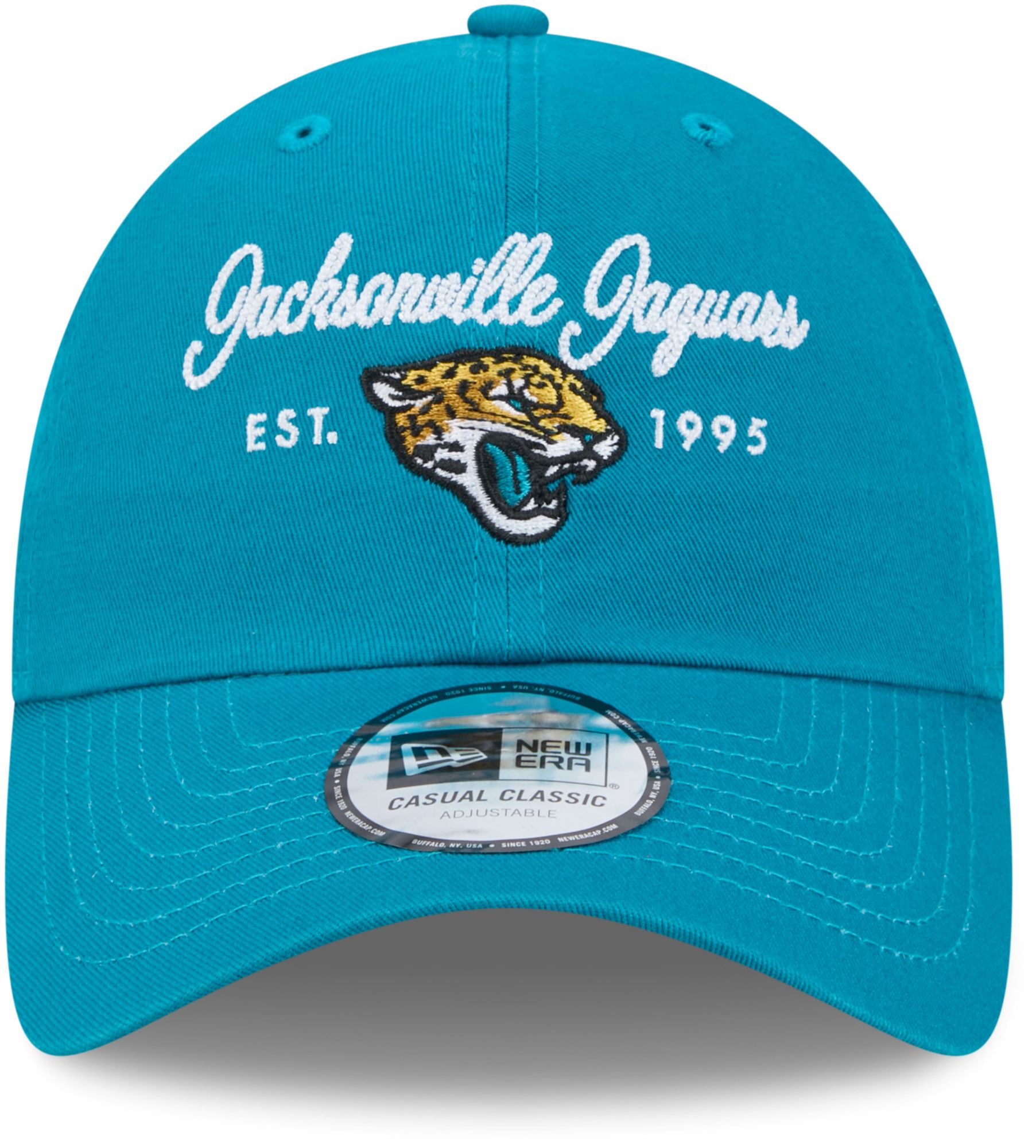 New Era Women's Jacksonville Jaguars Turquoise Script Casual