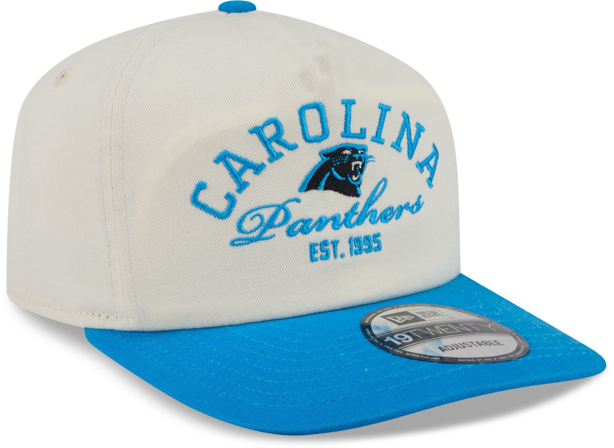 New Era Adult Carolina Panthers Medium Blue Stacked 19Twenty Adjustable Hat product image