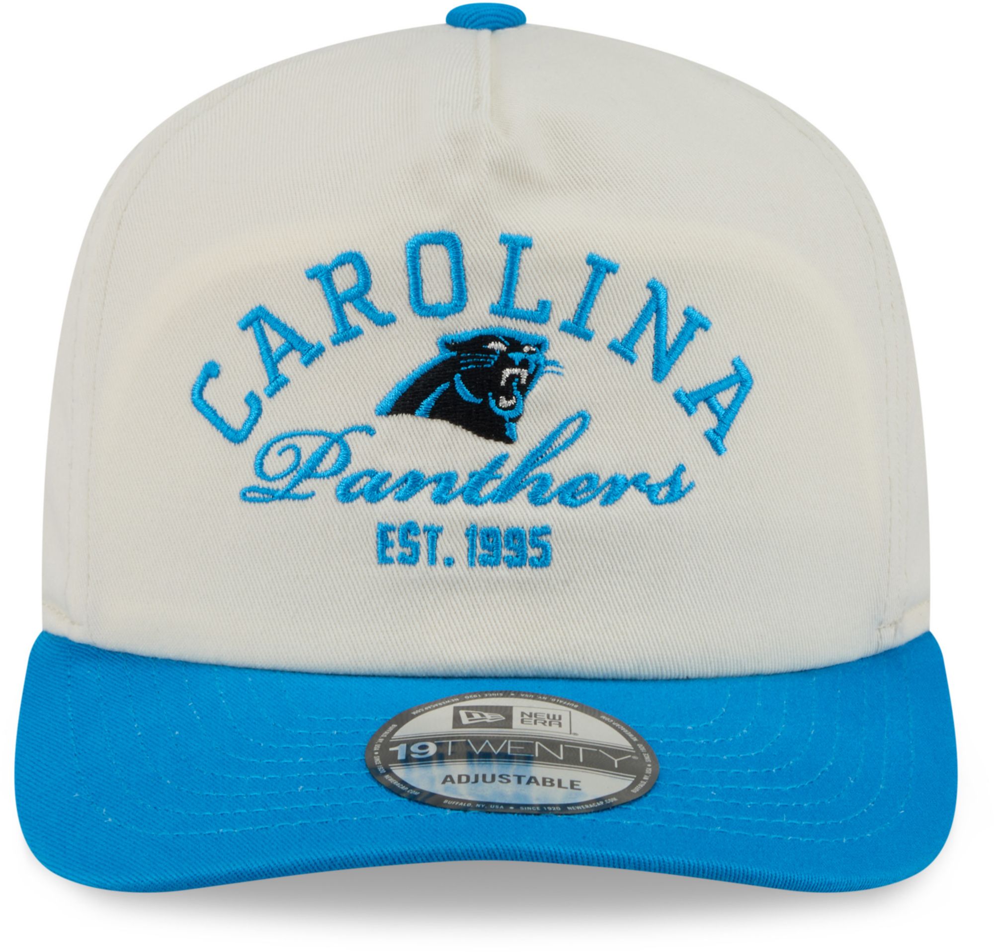 New Era Adult Carolina Panthers Medium Blue Stacked 19Twenty Adjustable Hat product image