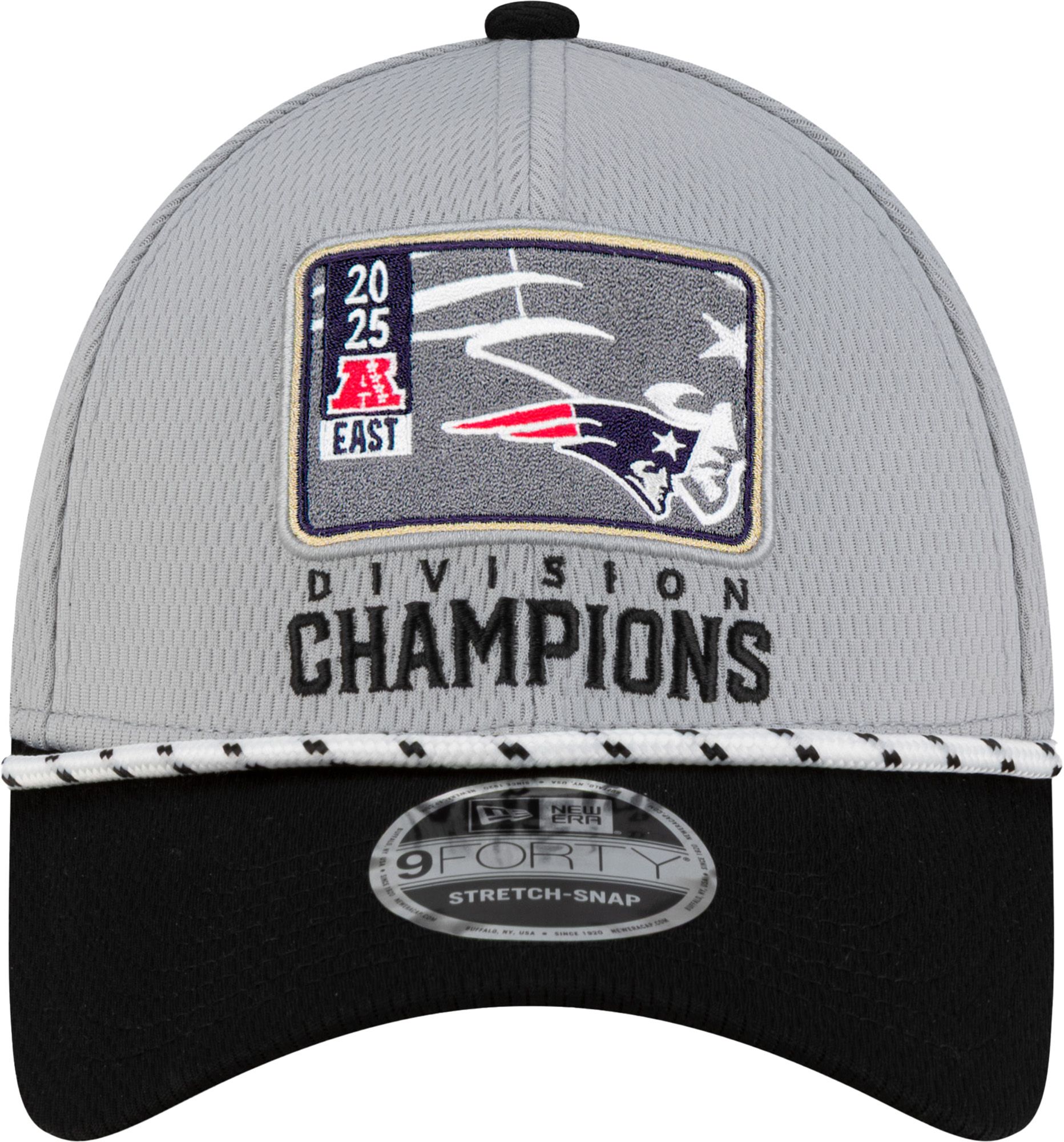 New Era Adult AFC East Champions 2025 New England Patriots Locker Room 9Forty Adjustable Hat product image