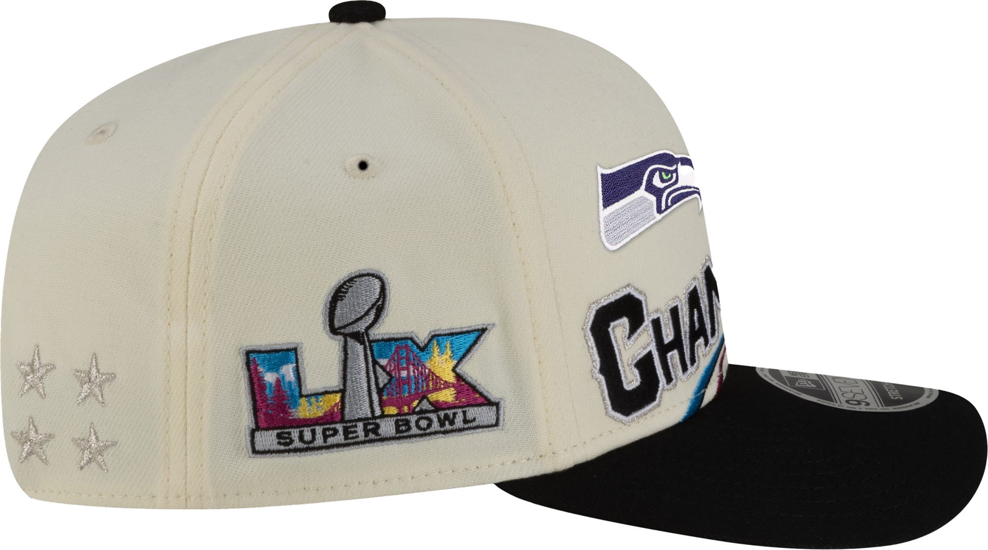 New Era Adult 2025-26 Super Bowl LX Champions Seattle Seahawks Locker Room 9Seventy Stretch-Snap Hat product image