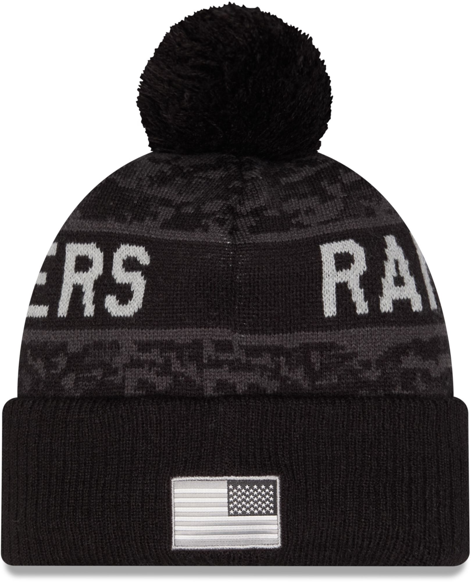 New Era Adult Las Vegas Raiders Salute To Service 2026 Sideline Knit Beanie product image