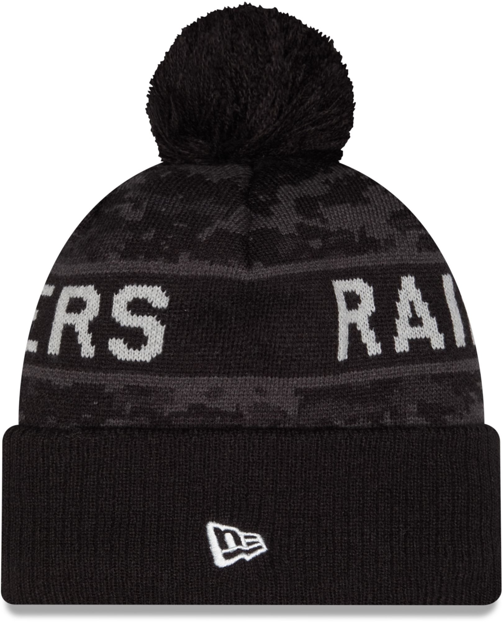New Era Adult Las Vegas Raiders Salute To Service 2026 Sideline Knit Beanie product image