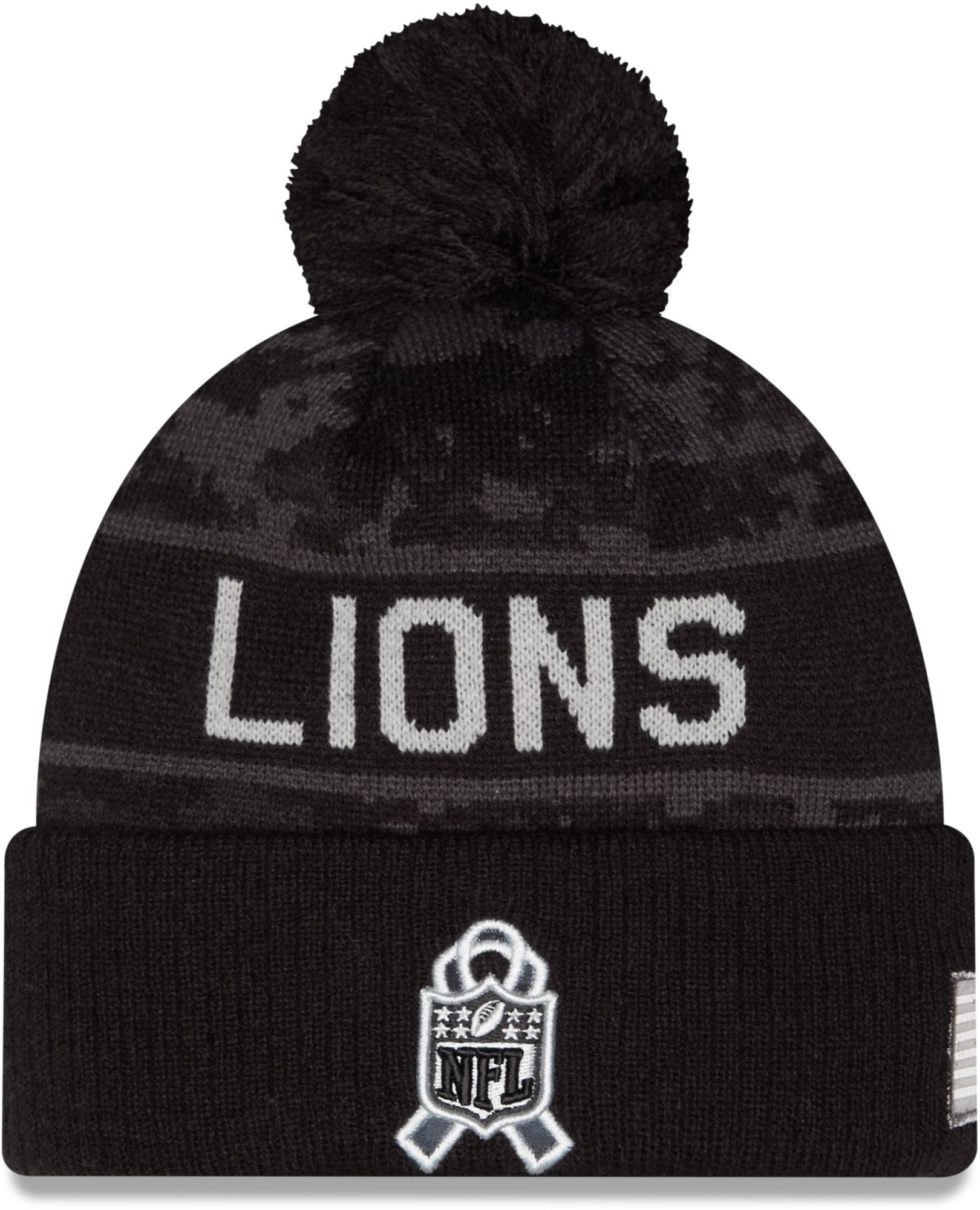 New Era Adult Detroit Lions Salute To Service 2026 Sideline Knit Beanie product image