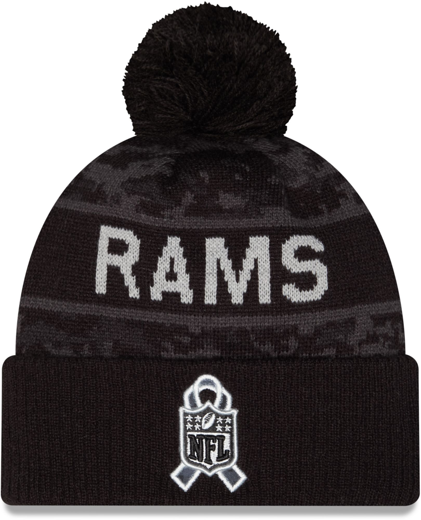 New Era Adult Los Angeles Rams Salute To Service 2026 Sideline Knit Beanie product image