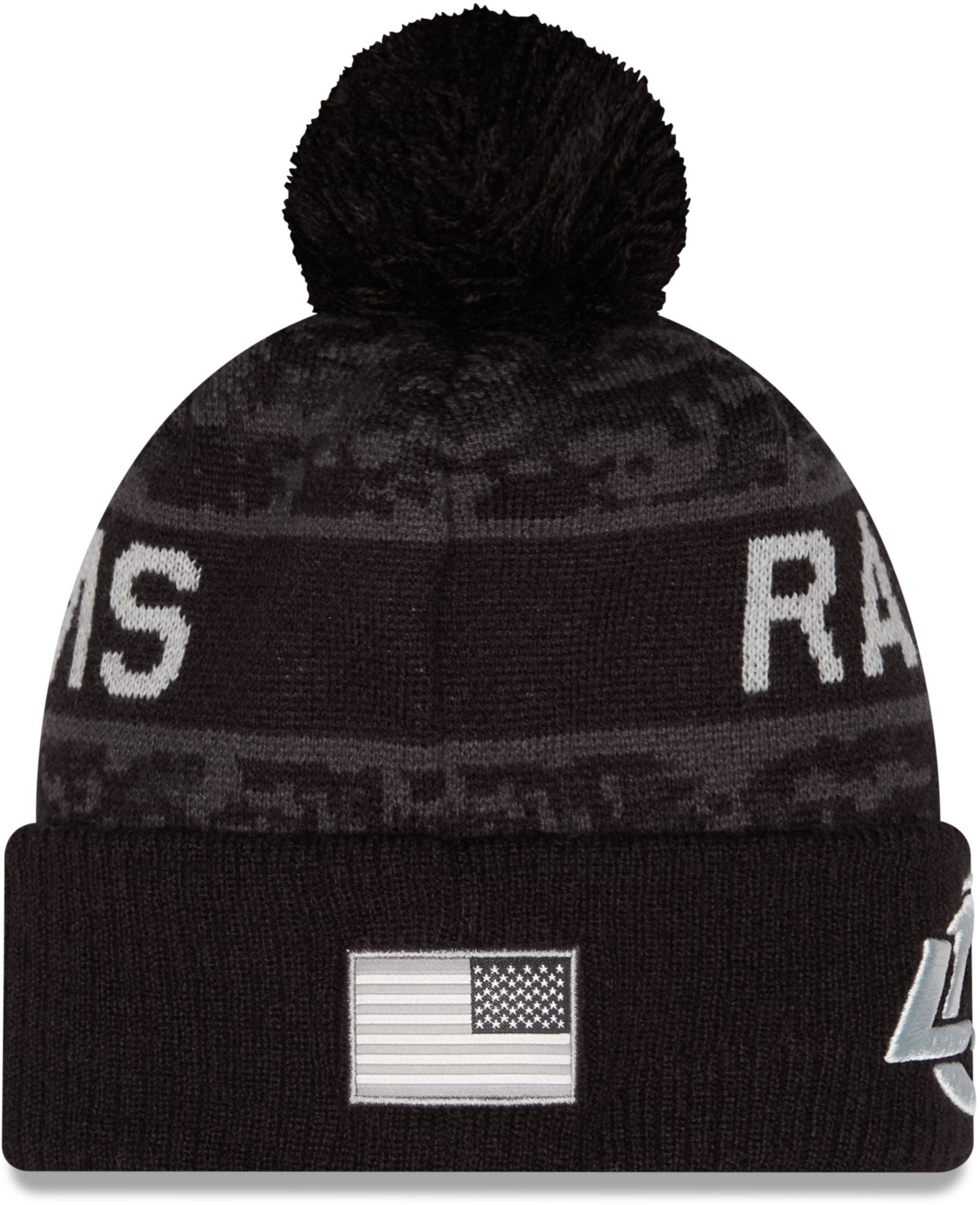 New Era Adult Los Angeles Rams Salute To Service 2026 Sideline Knit Beanie product image