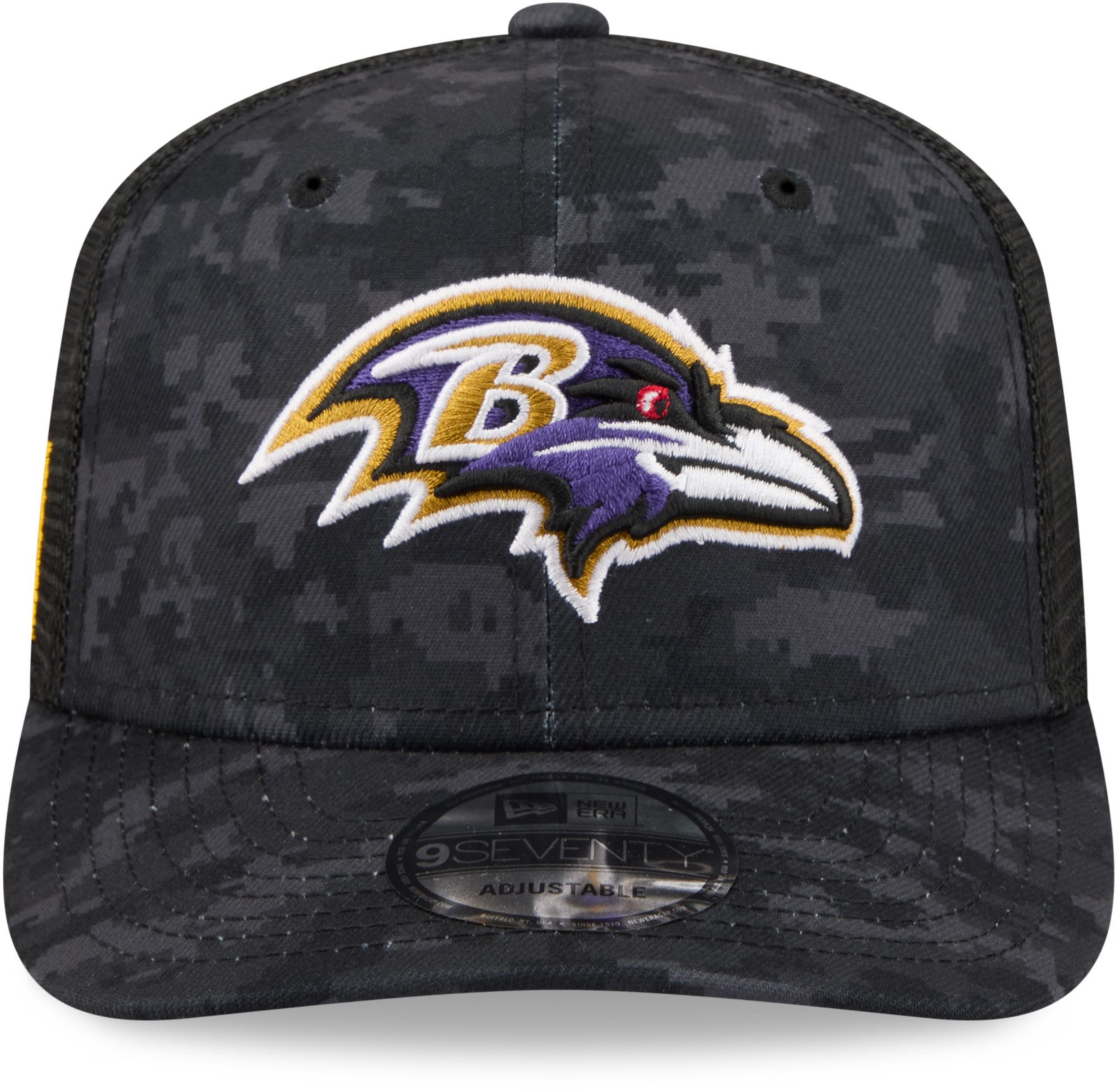New Era Adult Baltimore Ravens Salute To Service 2026 9Seventy Adjustable Trucker Hat product image
