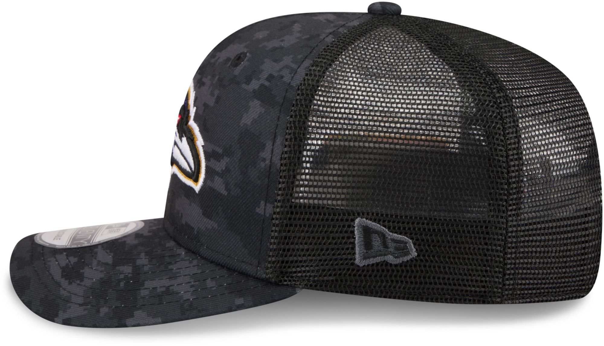 New Era Adult Baltimore Ravens Salute To Service 2026 9Seventy Adjustable Trucker Hat product image
