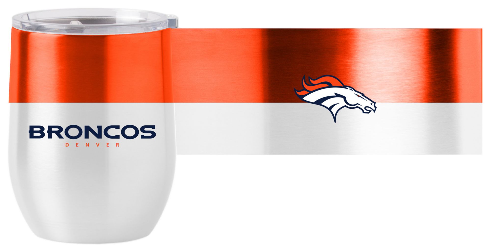 Logo Brands Denver Broncos 16 oz. Stainless Steel Colorblock Tumbler product image