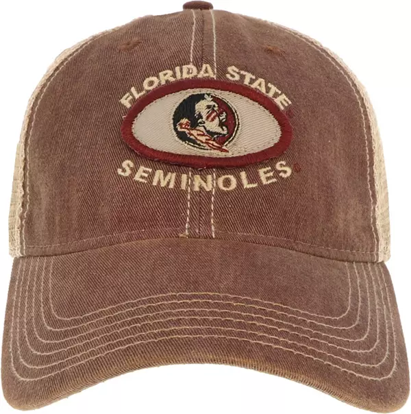 League-Legacy Men's Florida State Seminoles Garnet Old Favorite Adjustable Trucker  Hat