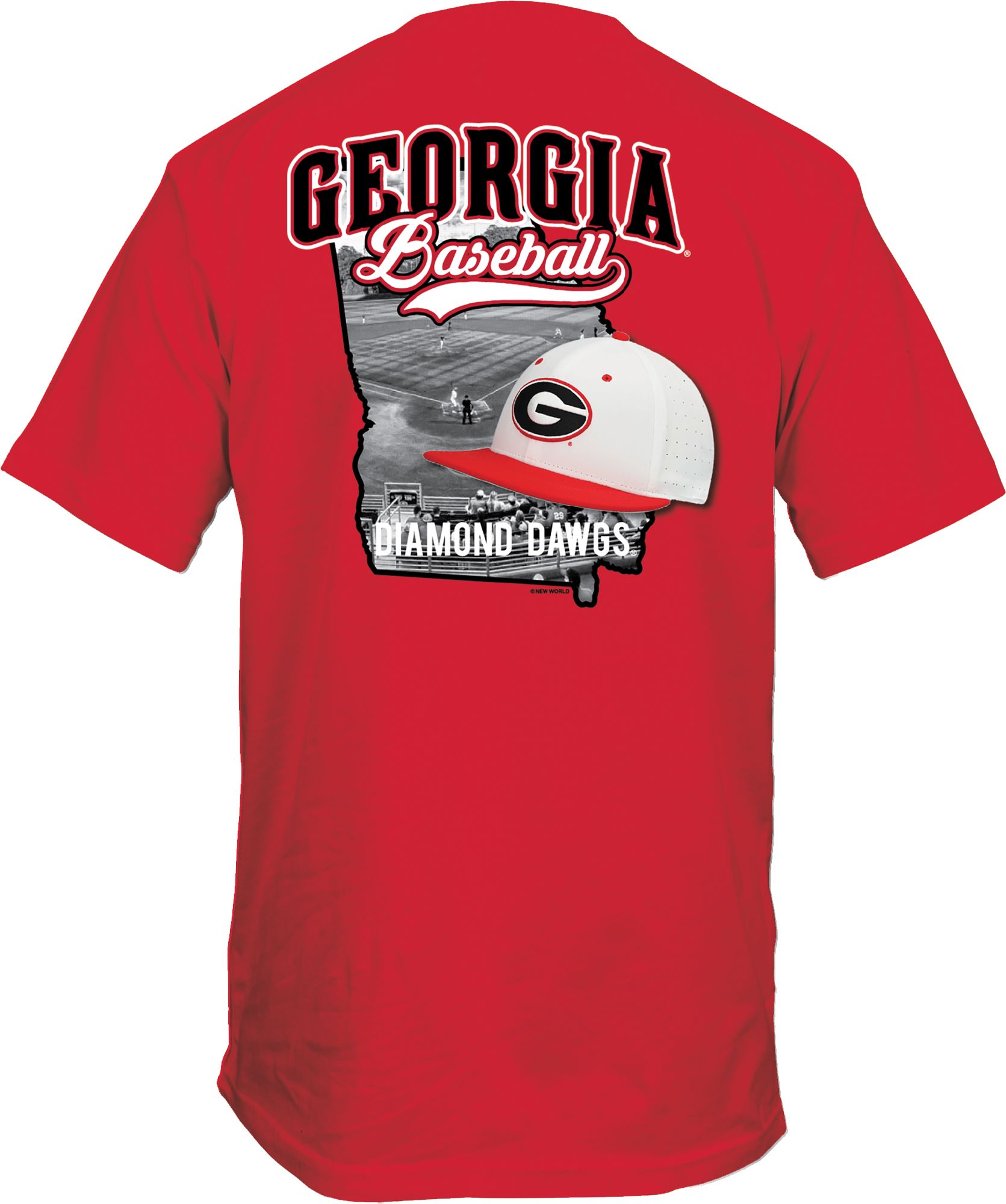 New World Graphics Men's Georgia Bulldogs Red Diamond Dawgs T-Shirt product image