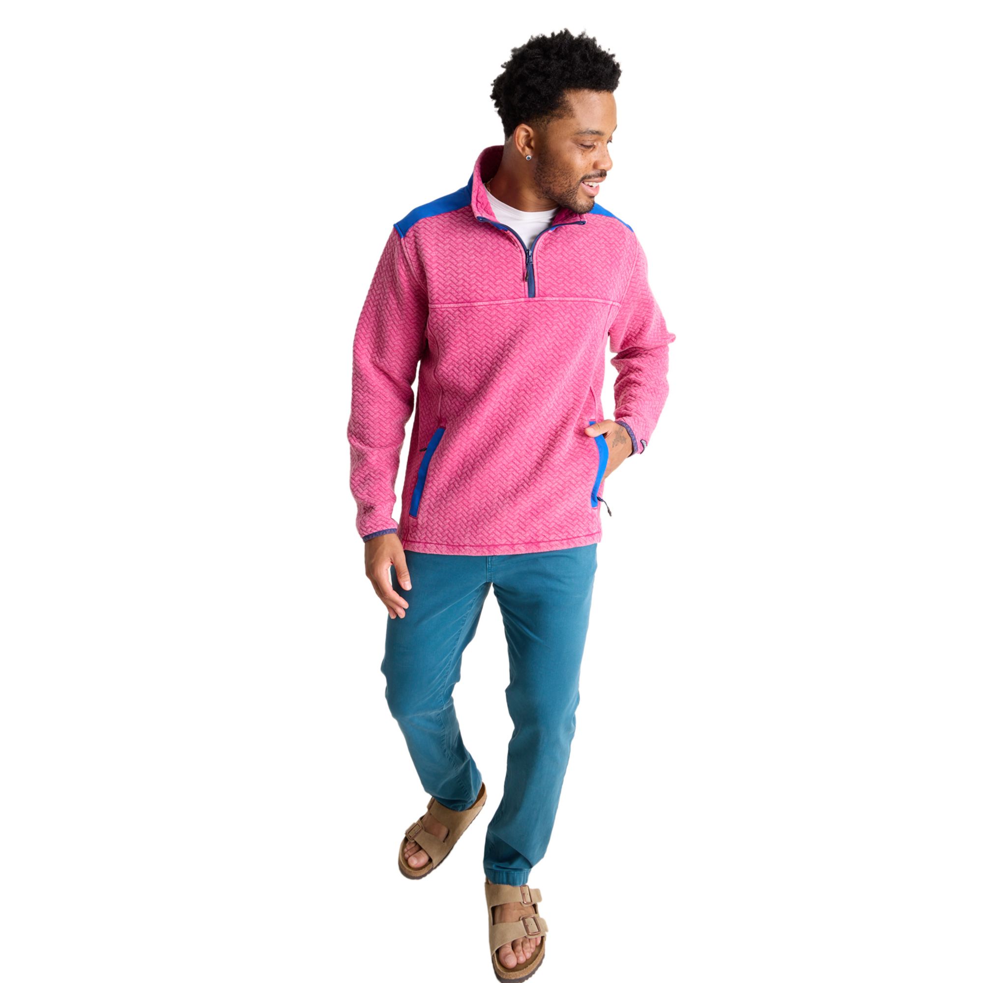 chubbies Men's Back to Basic Quilted 1/4 Zip product image