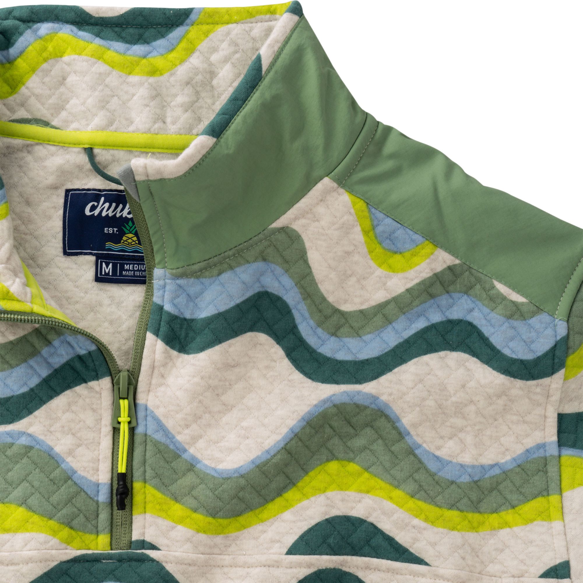 chubbies Men's The Side Swipe Quilted 1/4 Zip Jacket product image
