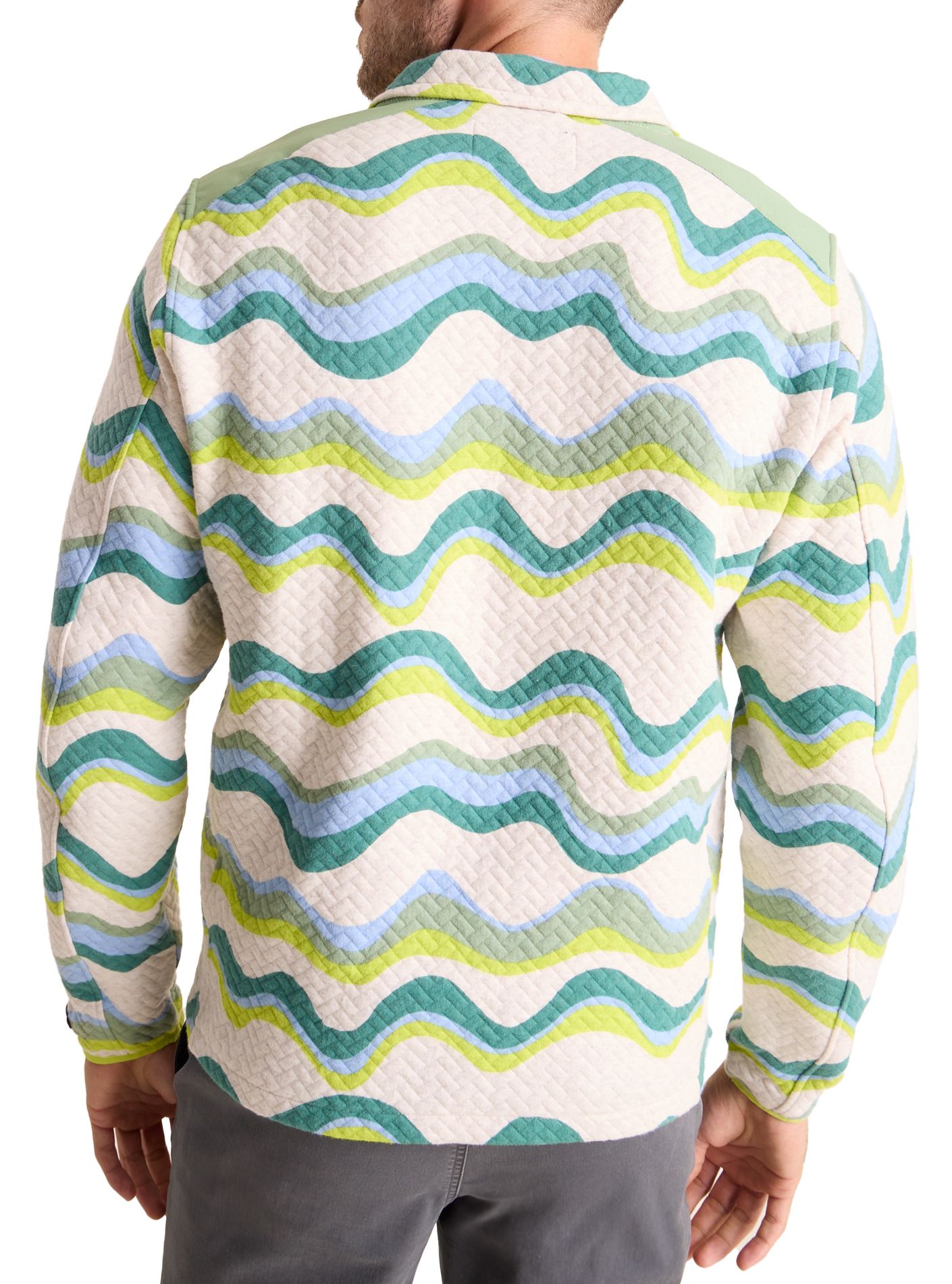 chubbies Men's The Side Swipe Quilted 1/4 Zip Jacket product image