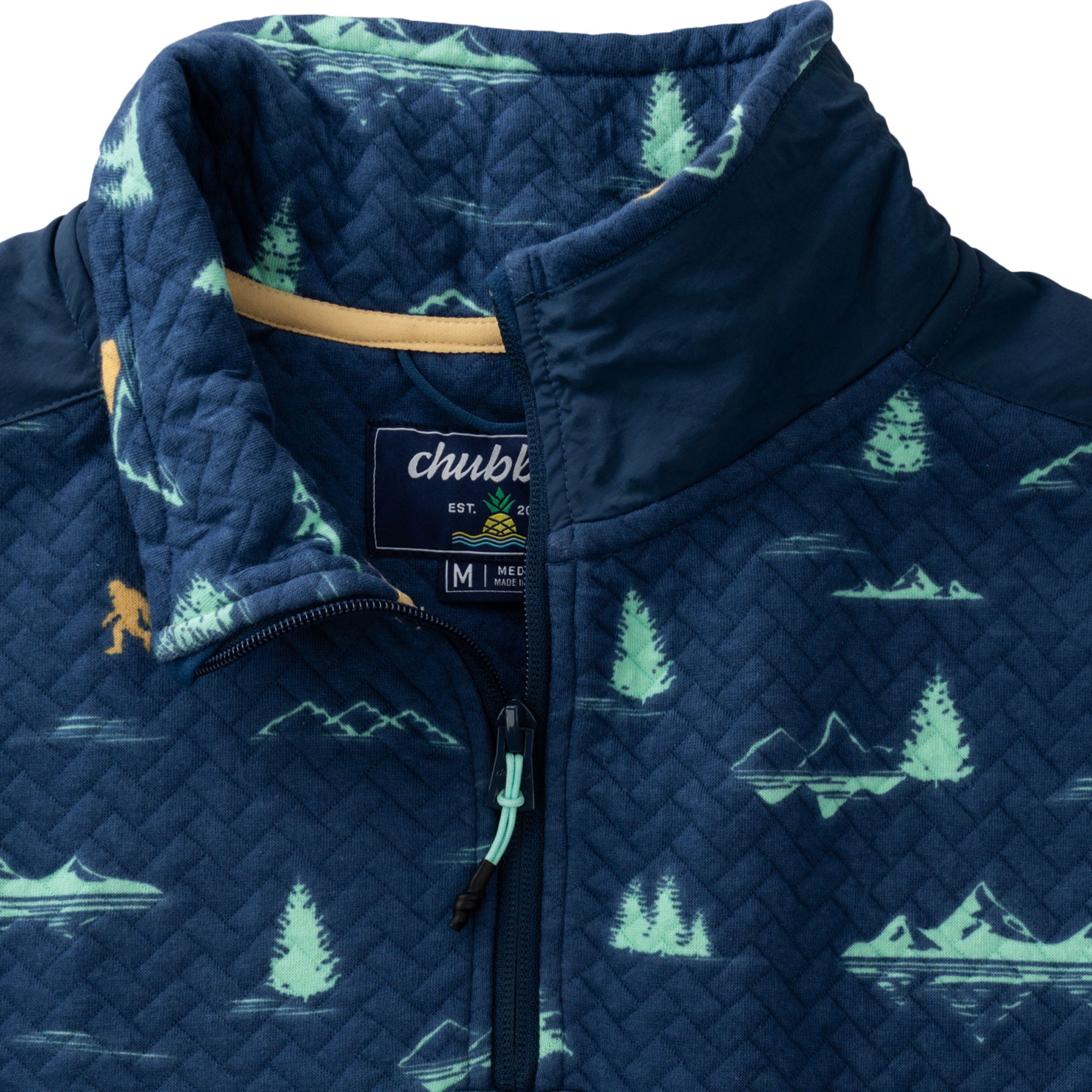 chubbies Men's The Sasquatch Quilted 1/4 Zip Jacket product image