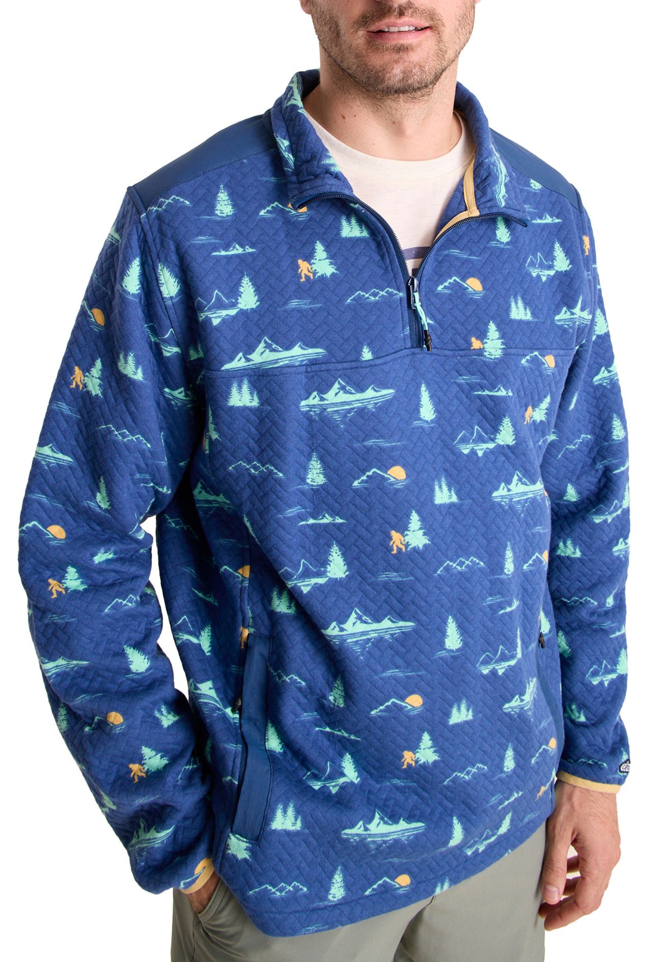chubbies Men's The Sasquatch Quilted 1/4 Zip Jacket product image