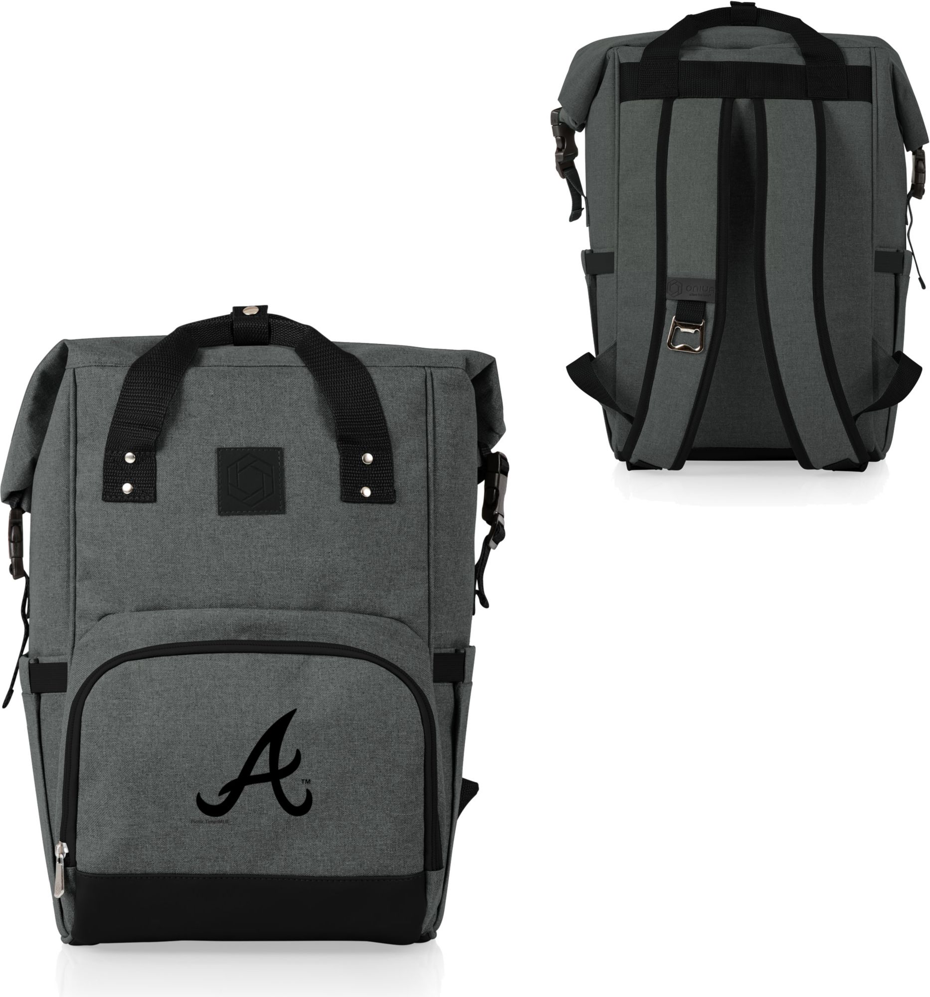 Picnic Time Atlanta Braves OTG Roll-Top Cooler Backpack