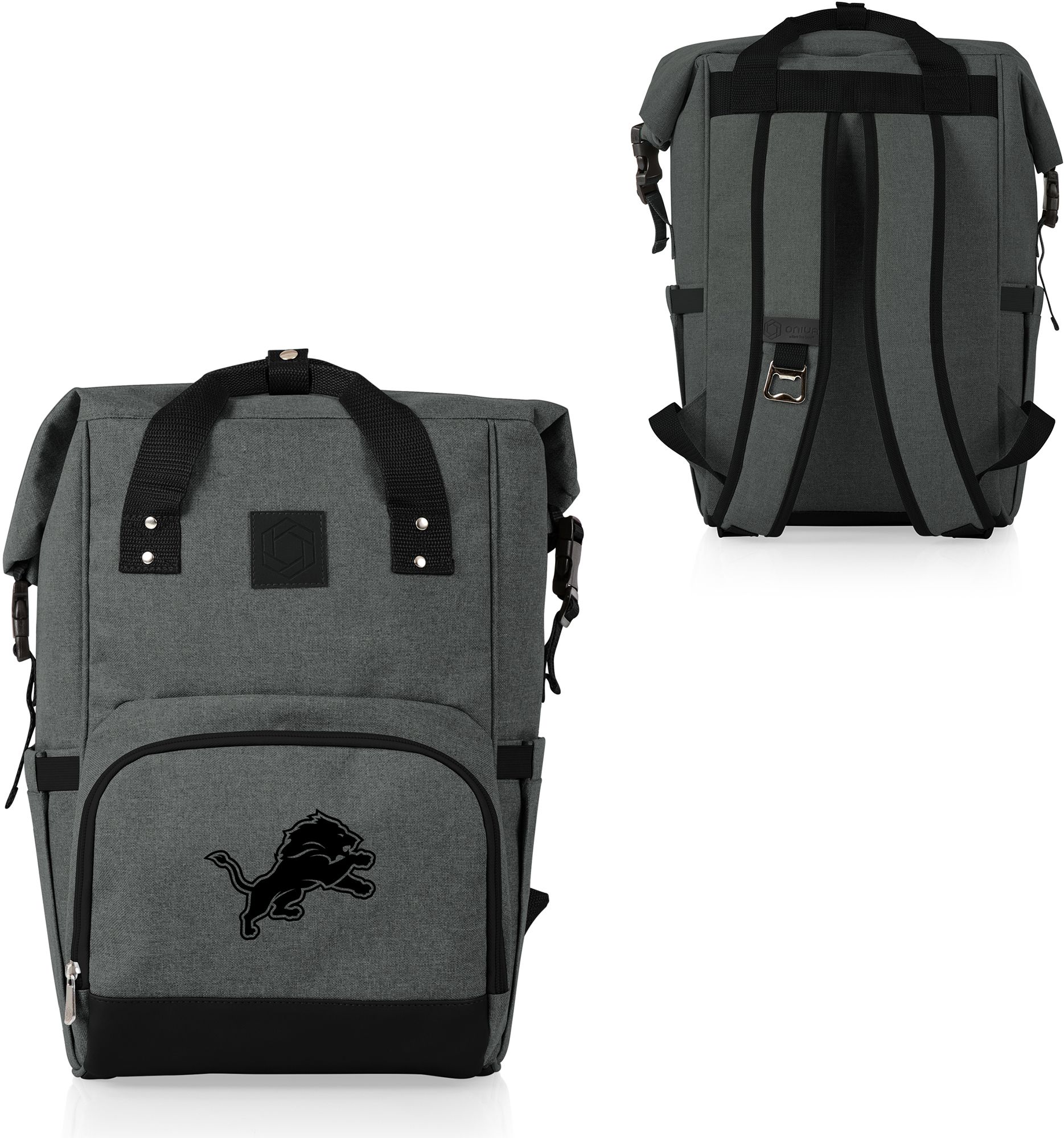 Picnic Time Detroit Lions OTG Roll-Top Cooler Backpack