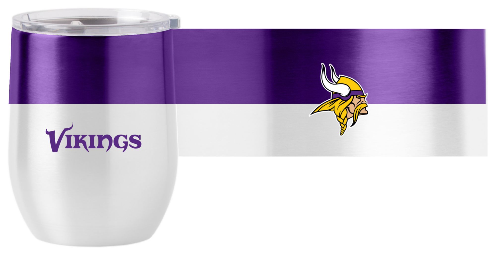 Logo Brands Minnesota Vikings 16 oz. Stainless Steel Colorblock Tumbler product image