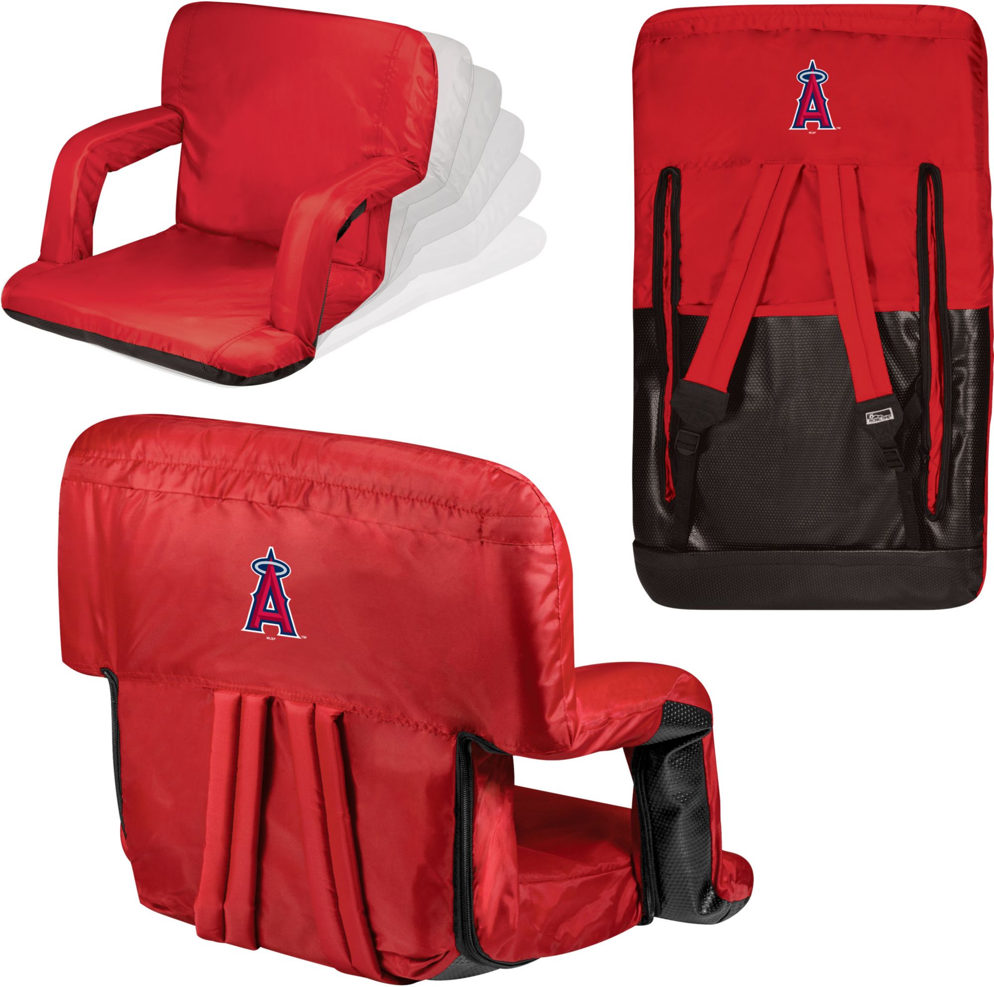 Picnic Time Los Angeles Angels Ventura Portable Reclining Stadium Seat product image
