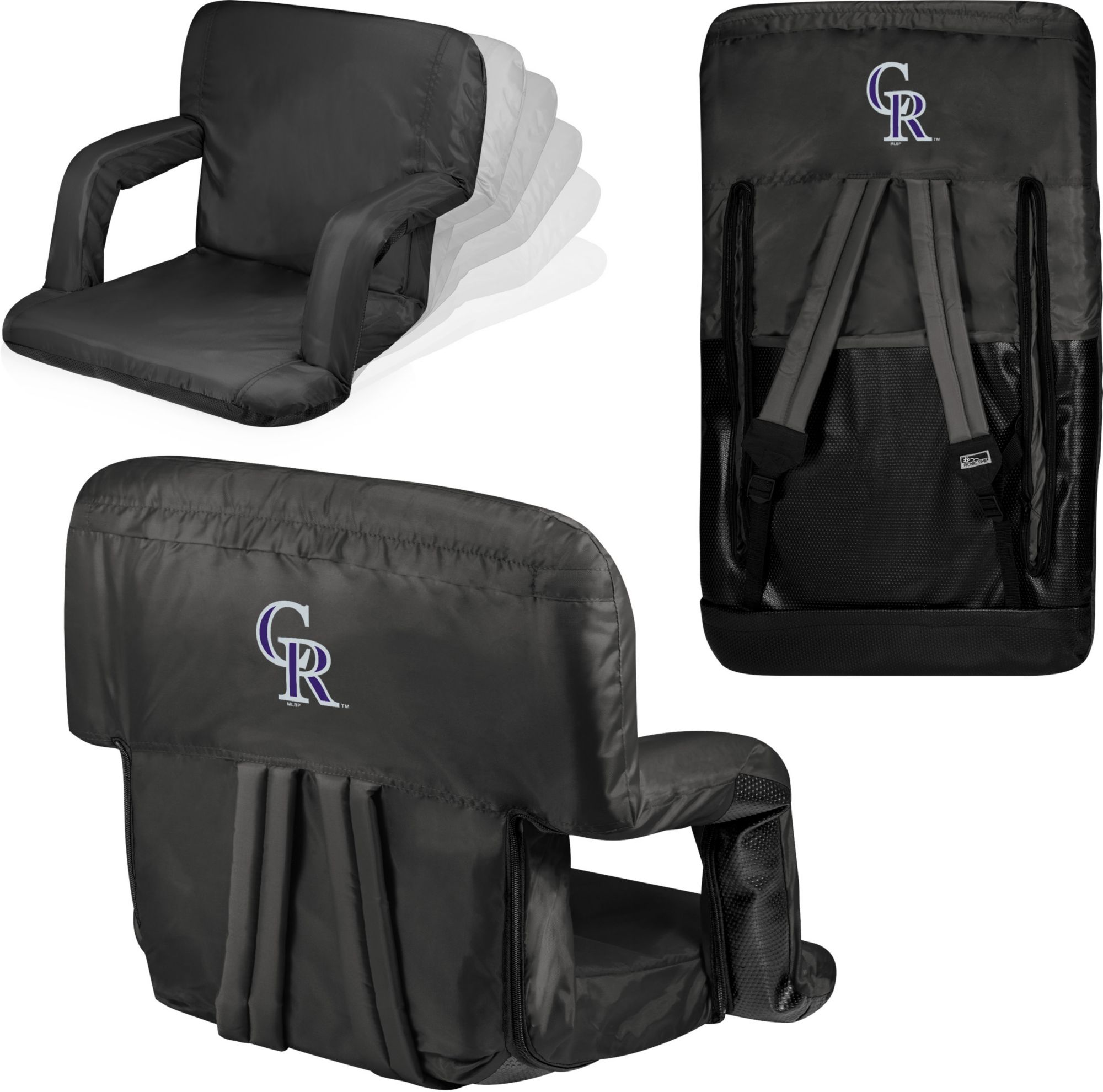Picnic Time Colorado Rockies Ventura Portable Reclining Stadium Seat product image