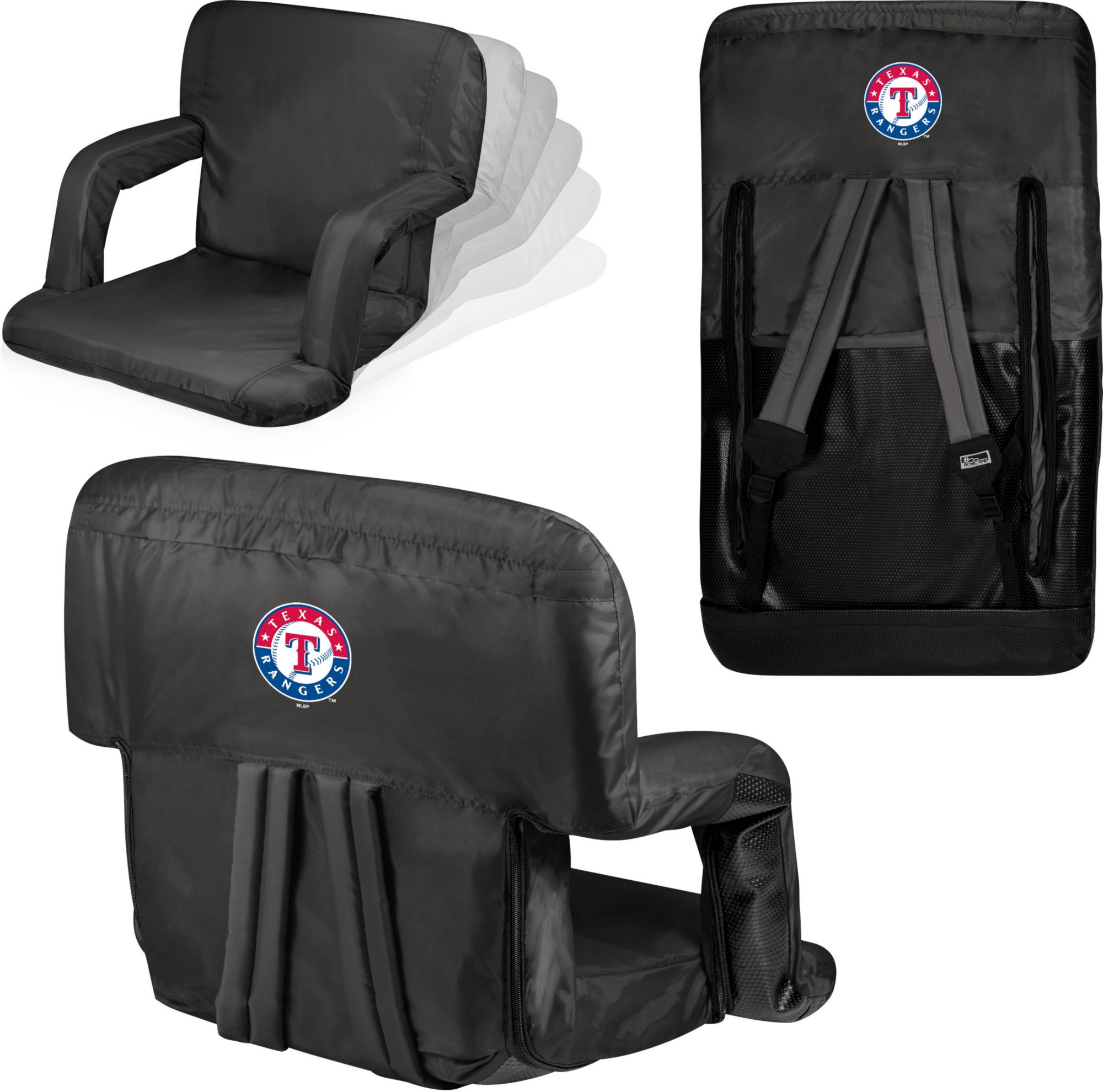 Picnic Time Texas Rangers Ventura Portable Reclining Stadium Seat product image