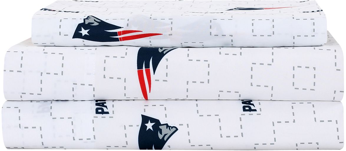 Logo New England Patriots Scatter Twin Sheet Set product image