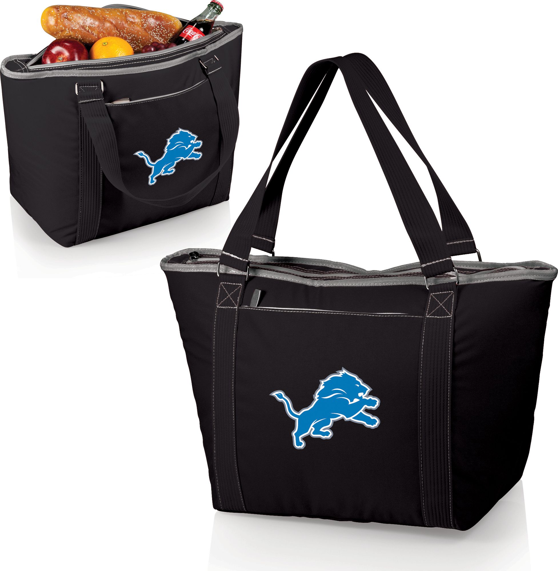 Picnic Time Detroit Lions Black Topanga Cooler Tote Bag