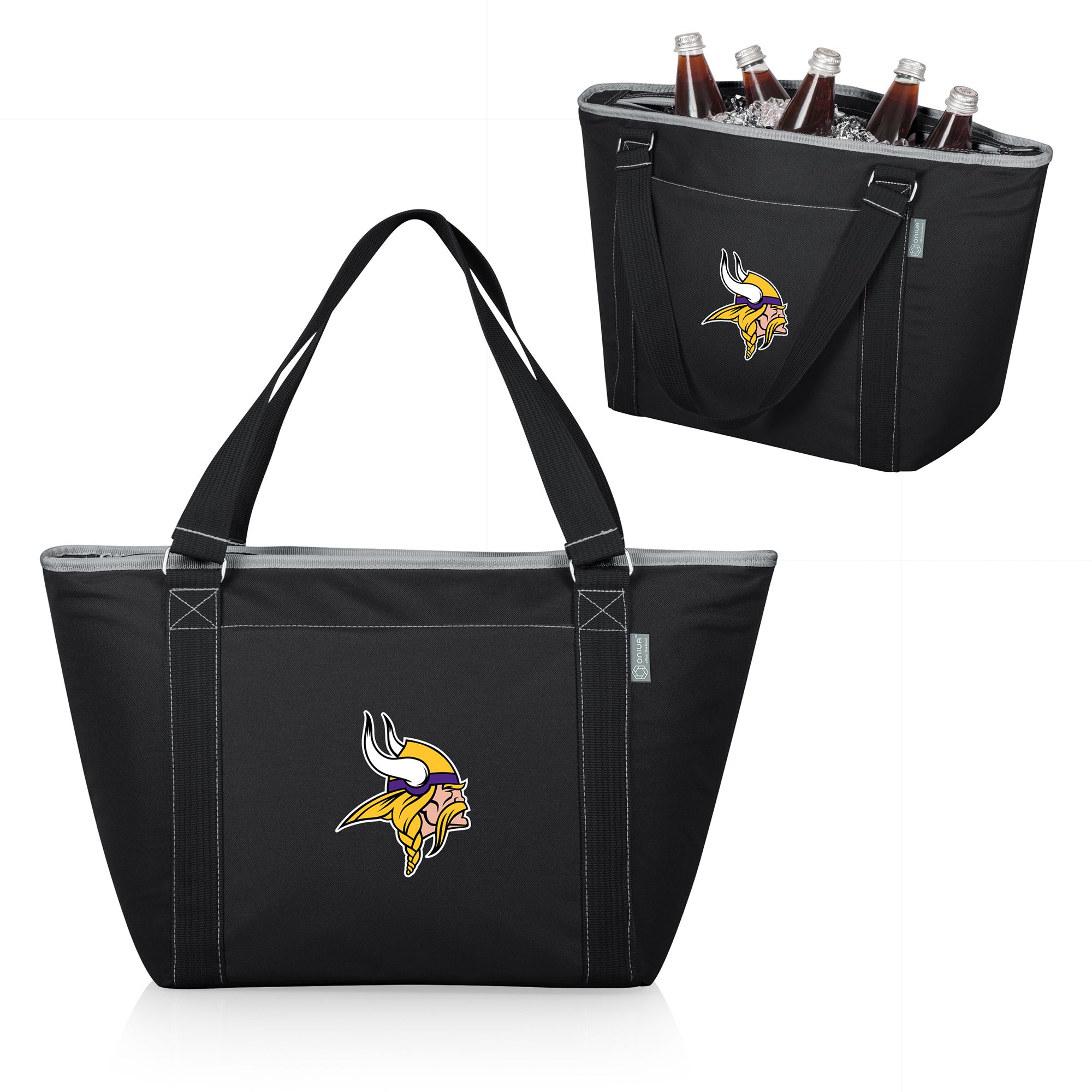 Picnic Time Minnesota Vikings Black Topanga Cooler Tote Bag