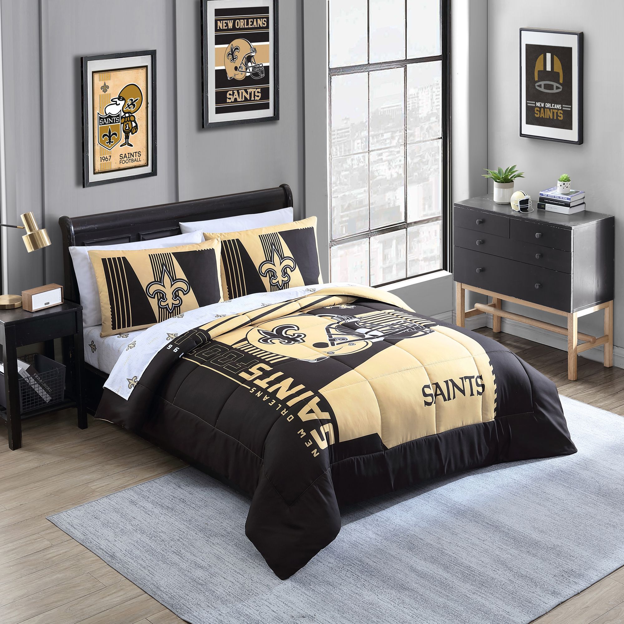 Logo New Orleans Saints Full Status Bed In A Bag product image