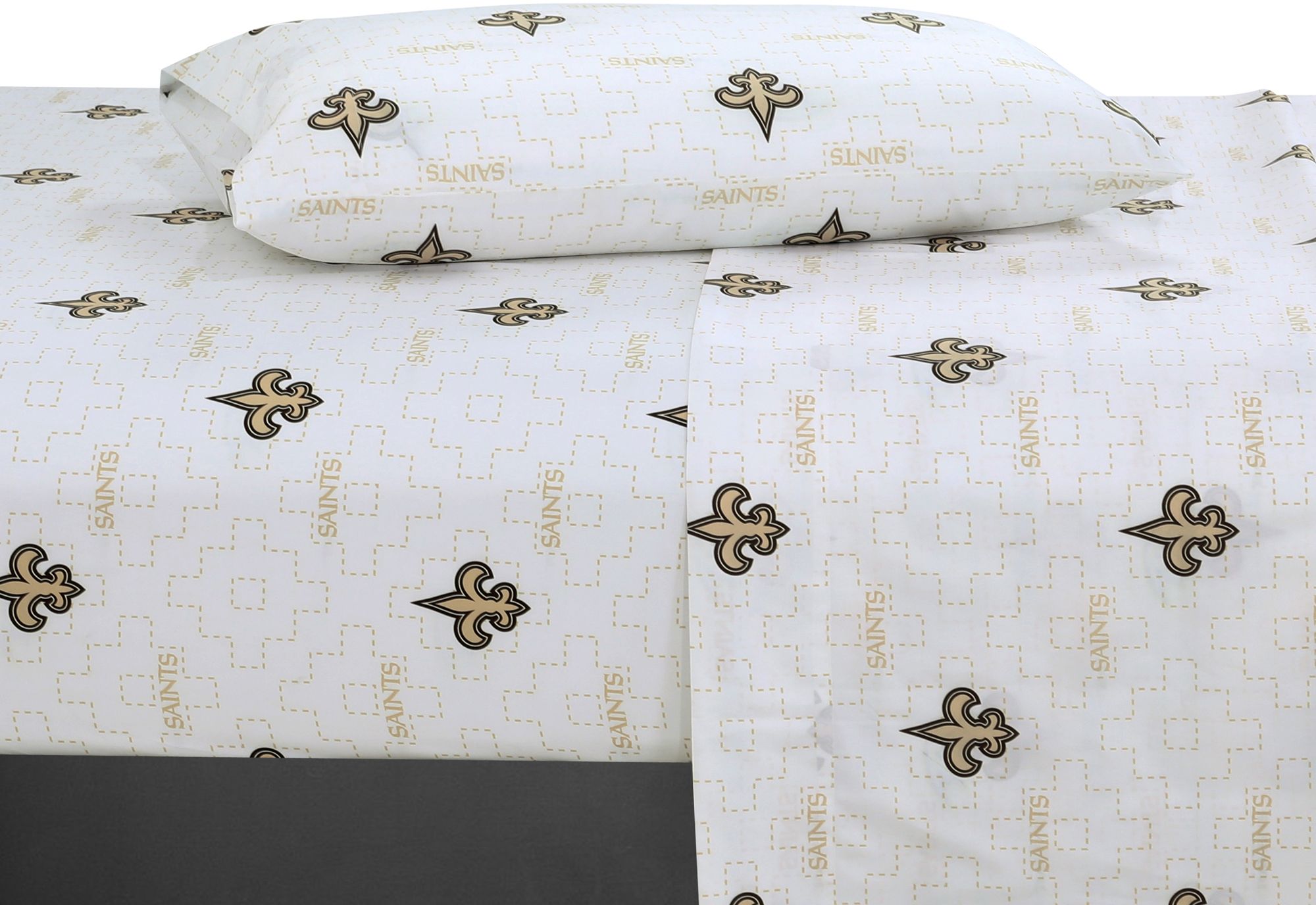 Logo New Orleans Saints Scatter Twin Sheet Set product image