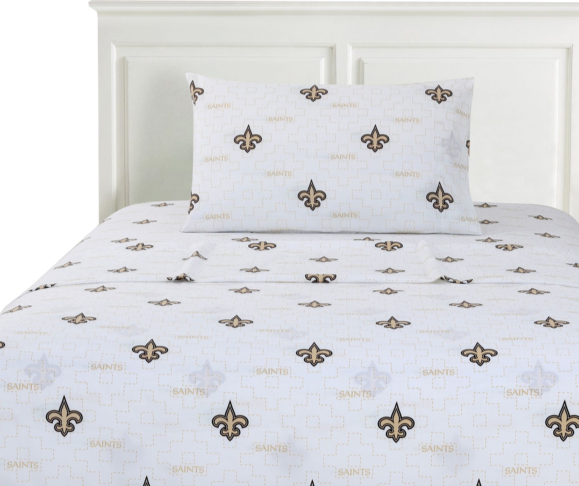 Logo New Orleans Saints Scatter Twin Sheet Set product image