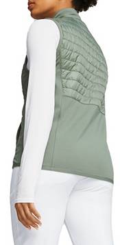 Full | Women\'s Long Golf Galaxy Zip Quilted Sleeve Jacket Frost PUMA Golf