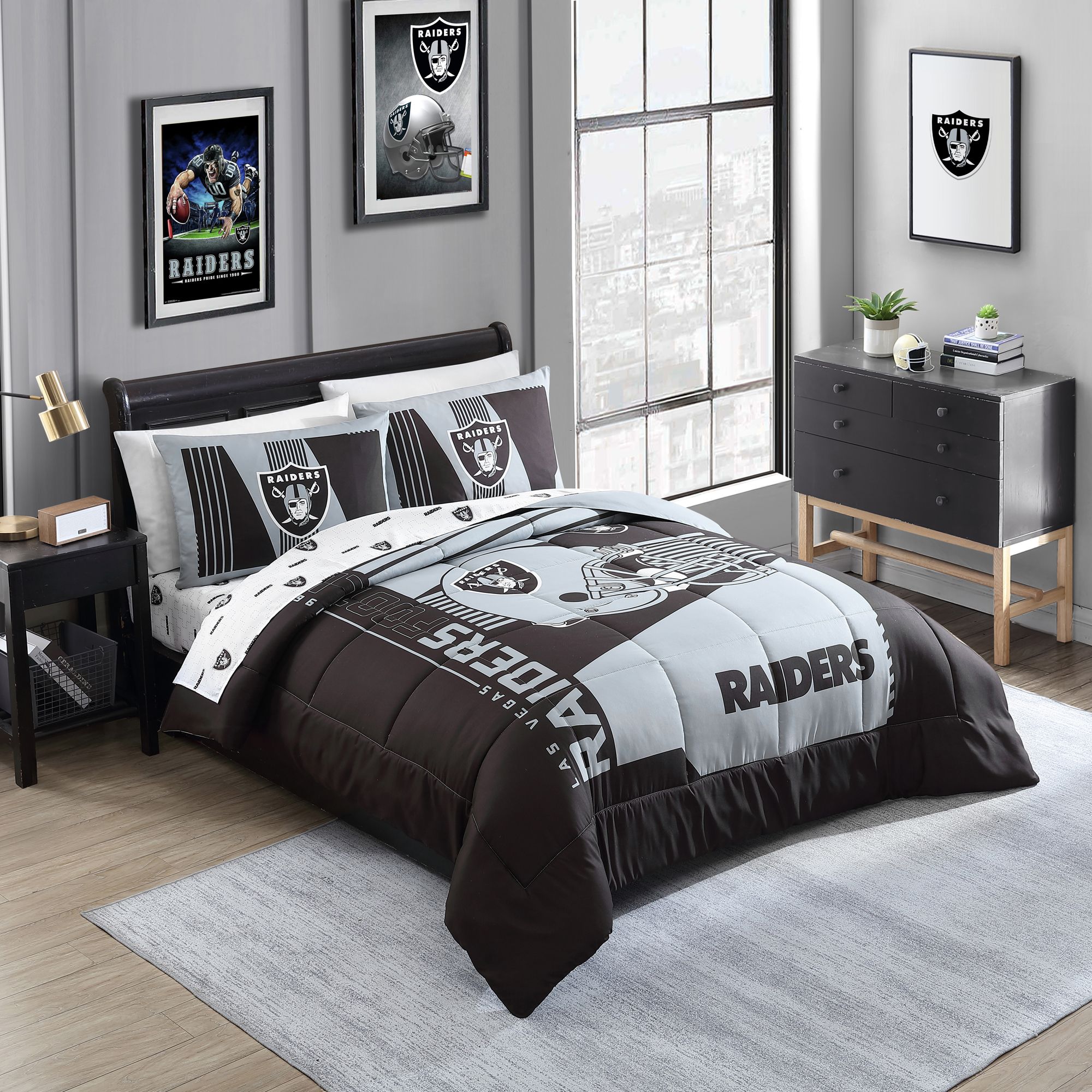 Logo Las Vegas Raiders Full Status Bed In A Bag product image