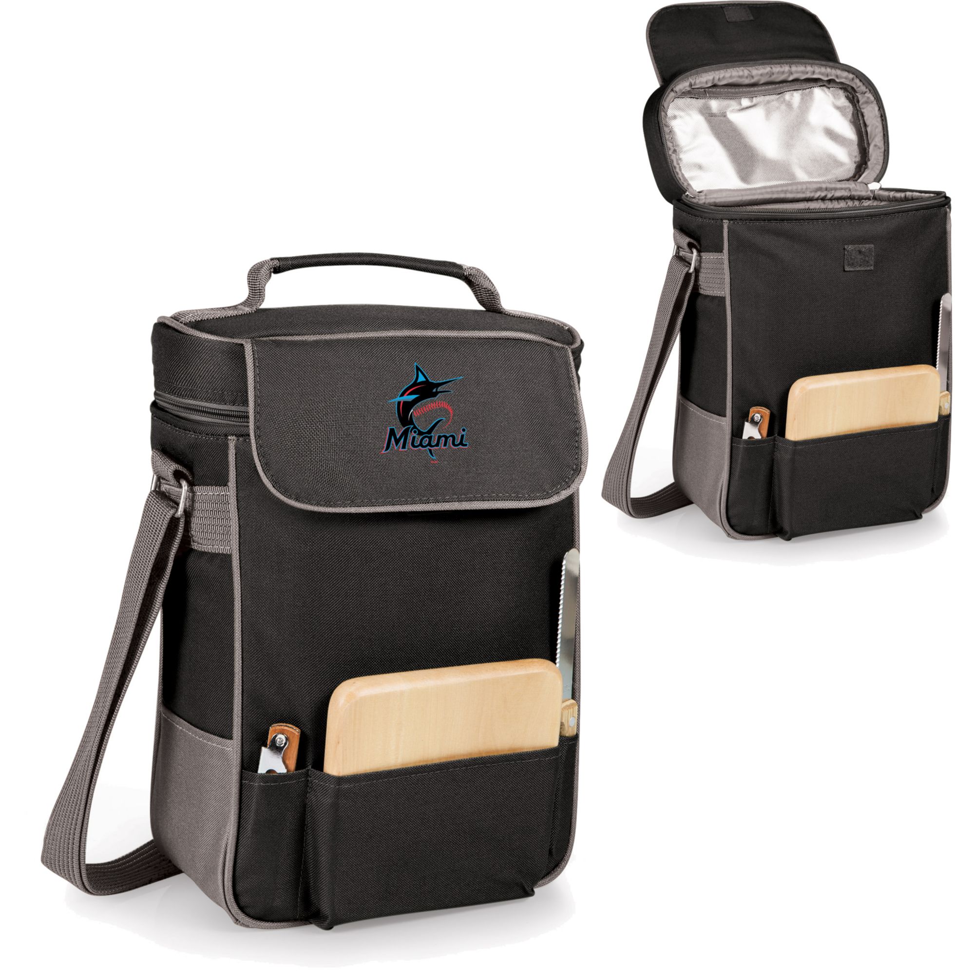 Picnic Time Miami Marlins Duet Wine and Cheese Bag product image