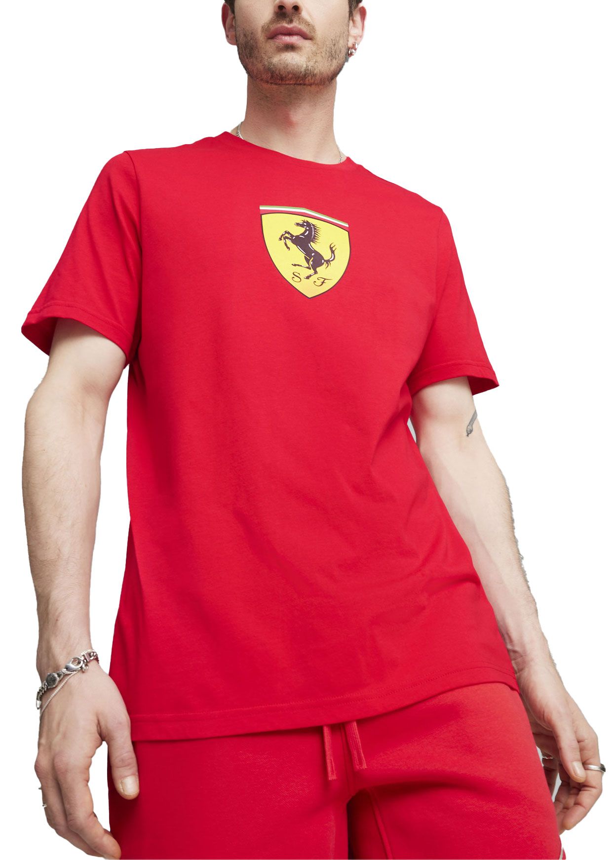Puma Adult Ferrari Racing Red Logo Shield T-Shirt product image