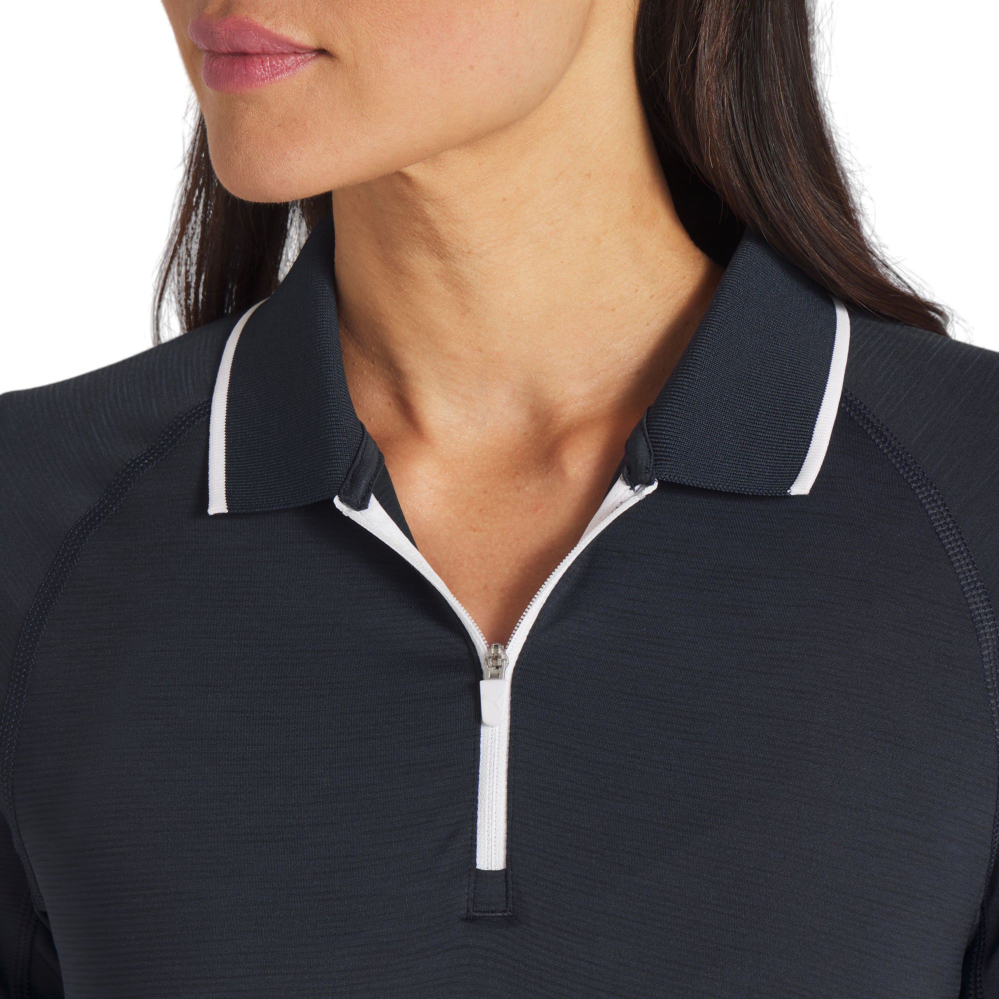 PUMA Women's YouV Long Sleeve 1/4 Zip Golf Polo product image