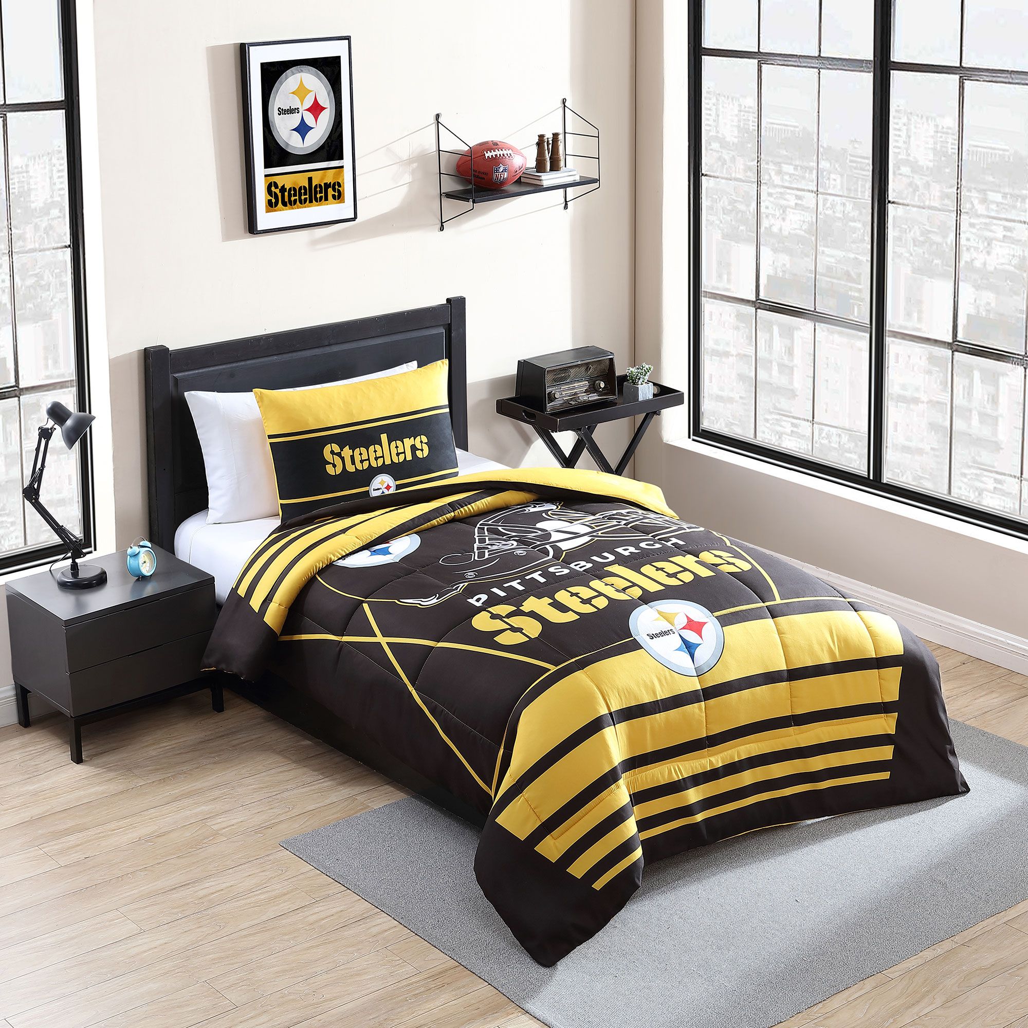 Logo Pittsburgh Steelers Crosser Twin/Twin XL Comforter Set product image