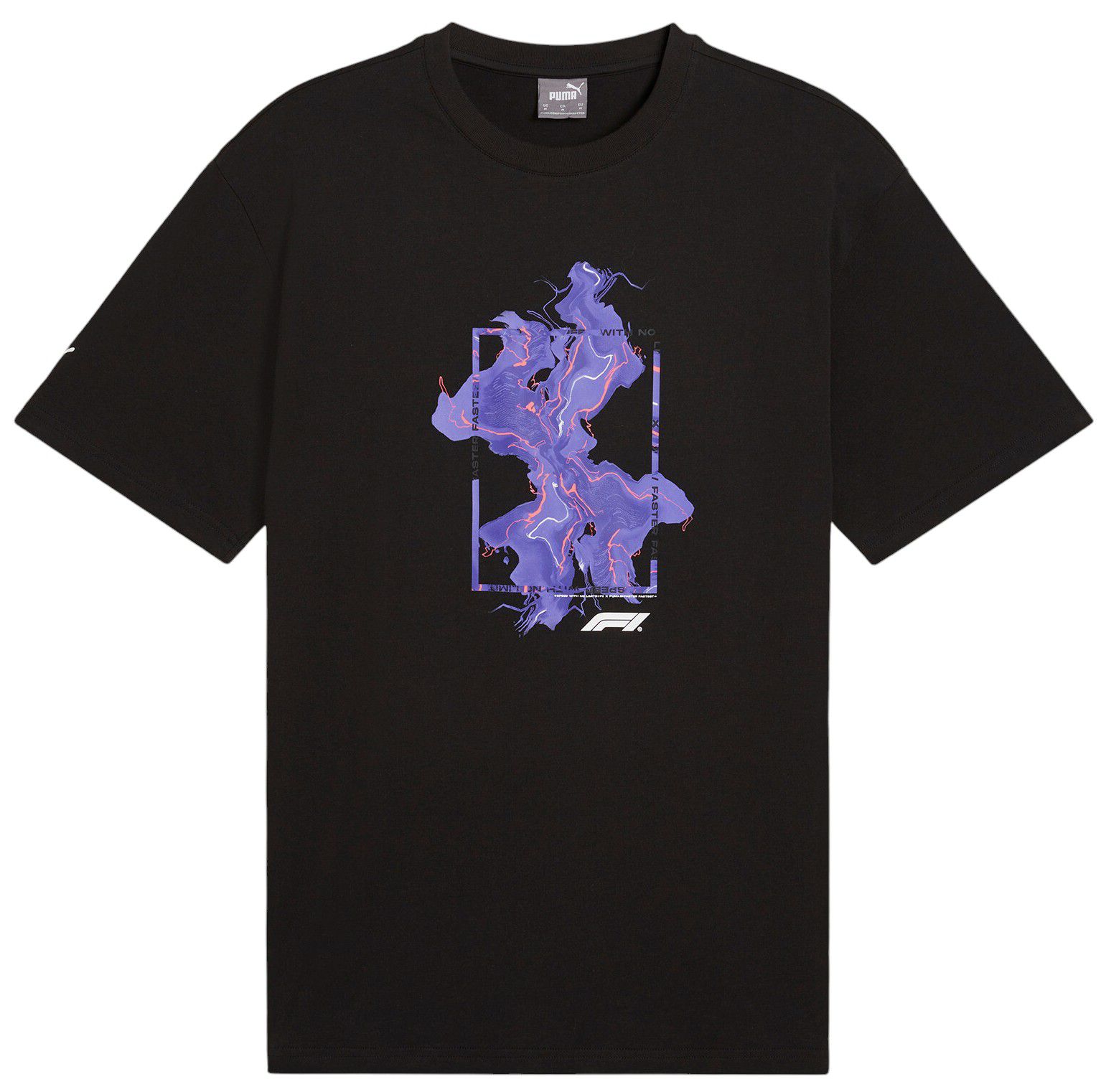 Puma Adult F1 Racing Neon Energy Black T-Shirt product image