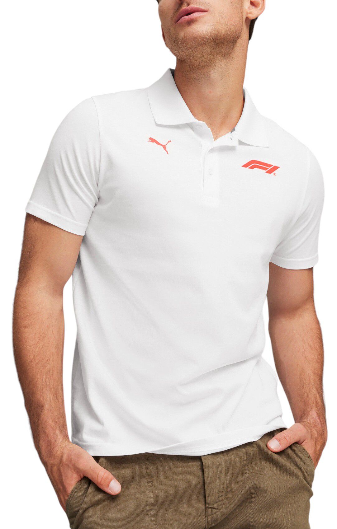 Puma Men's F1 Racing Black Logo Polo product image