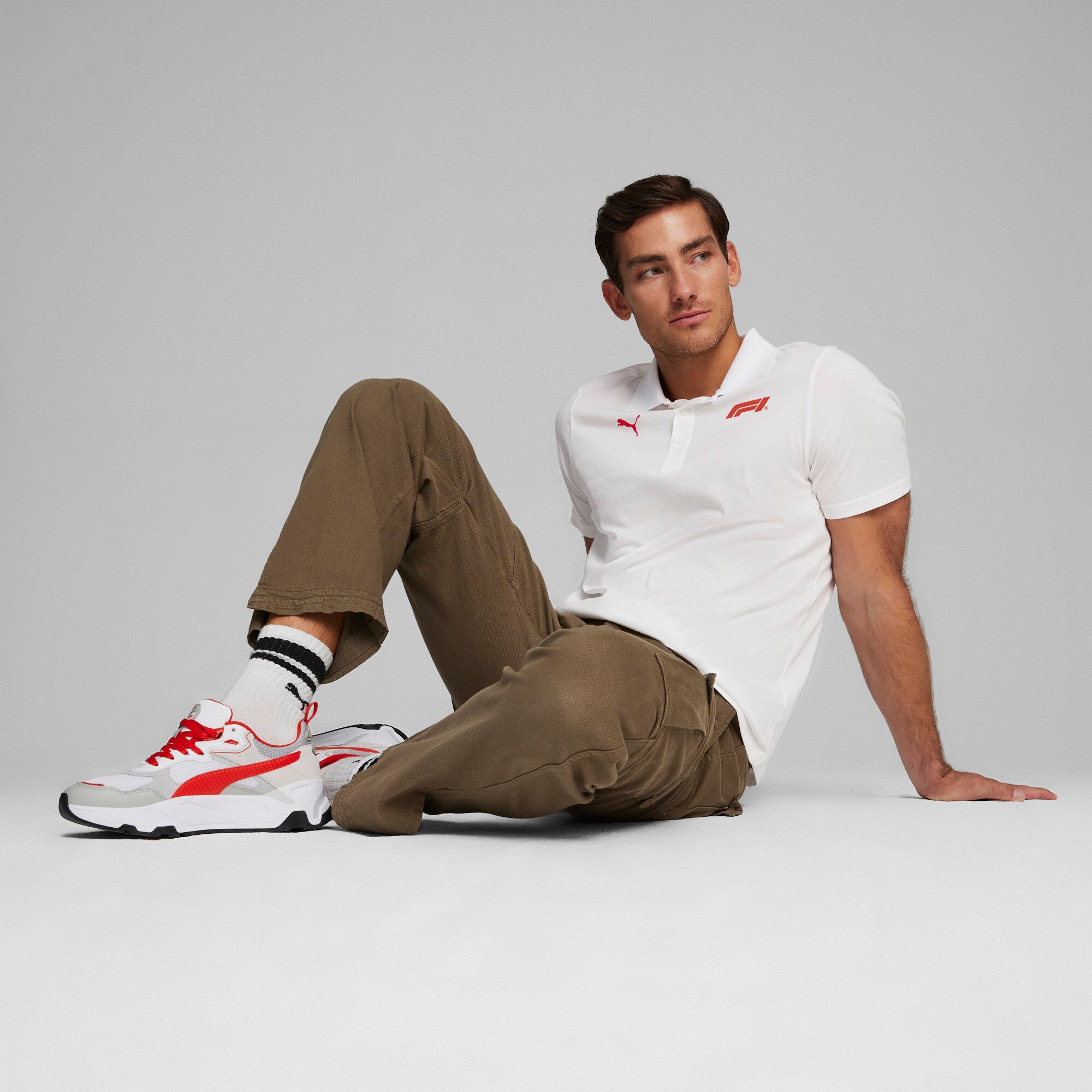 Puma Men's F1 Racing Black Logo Polo product image