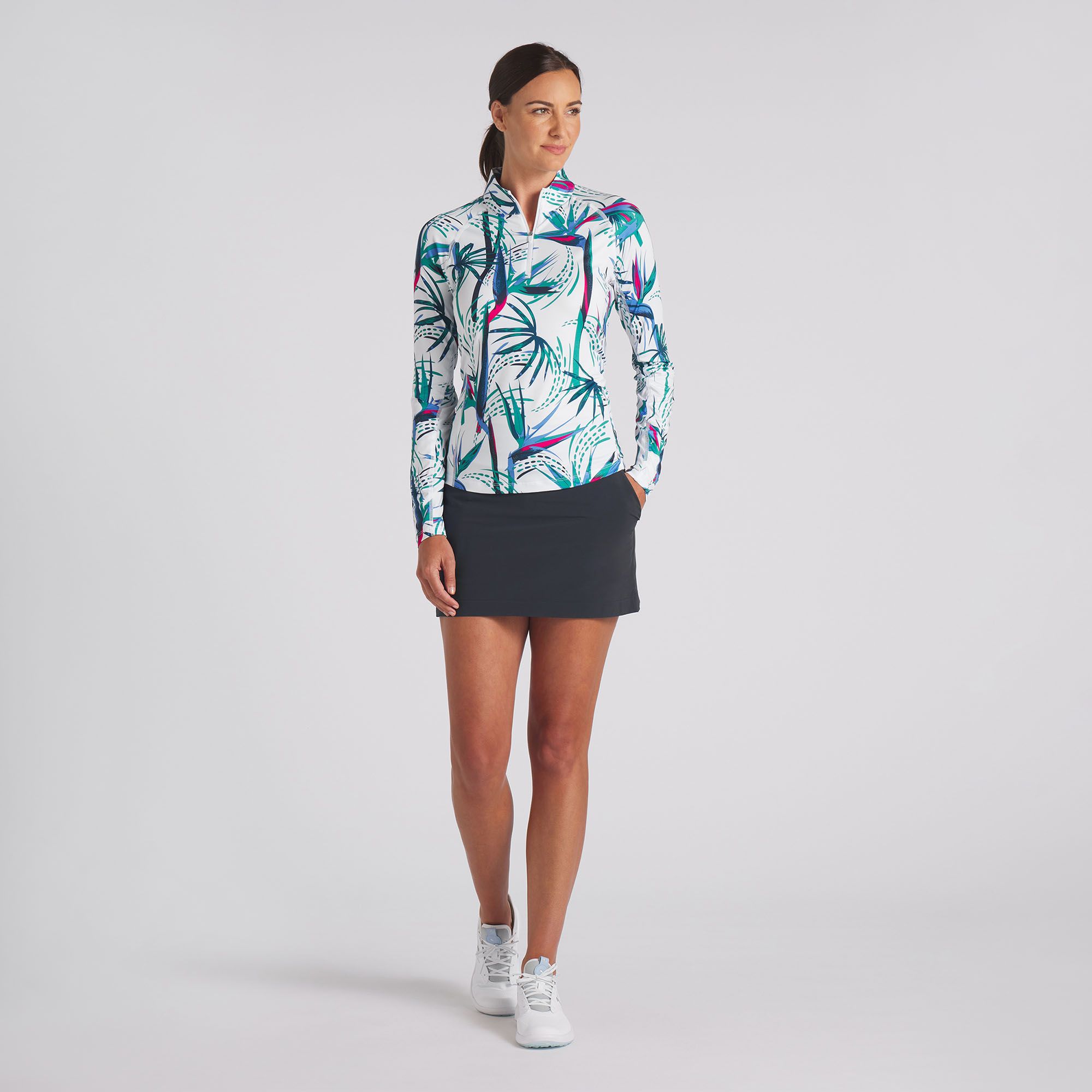 PUMA Women's YouV Paradise 1/4 Zip Golf Pullover