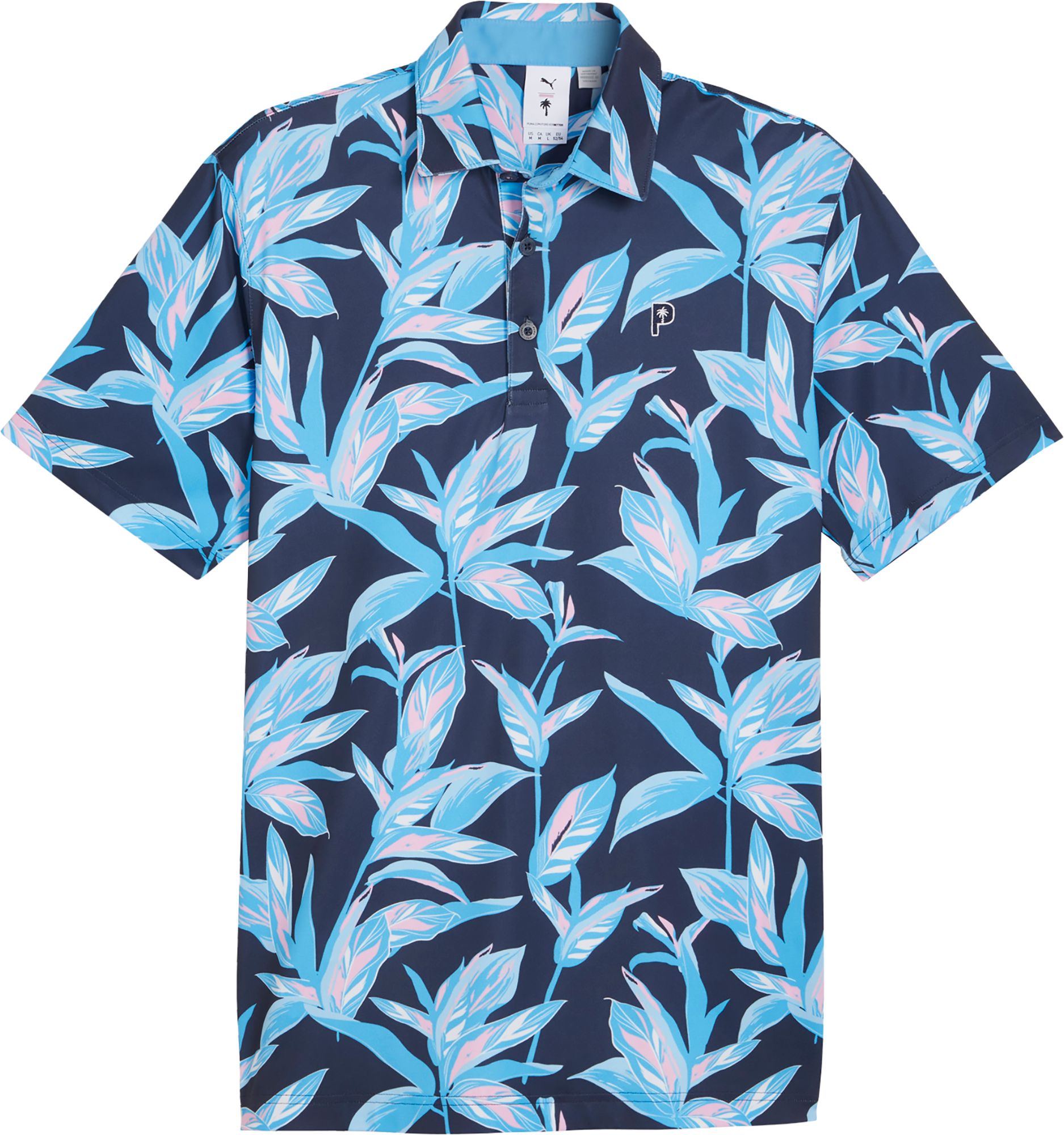 Puma x PTC Men's Floral Golf Polo