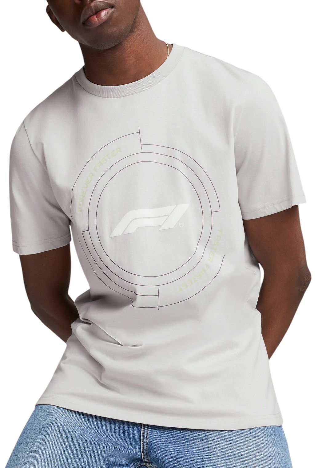 Puma Men's F1 Racing Grey Graphic T-Shirt product image