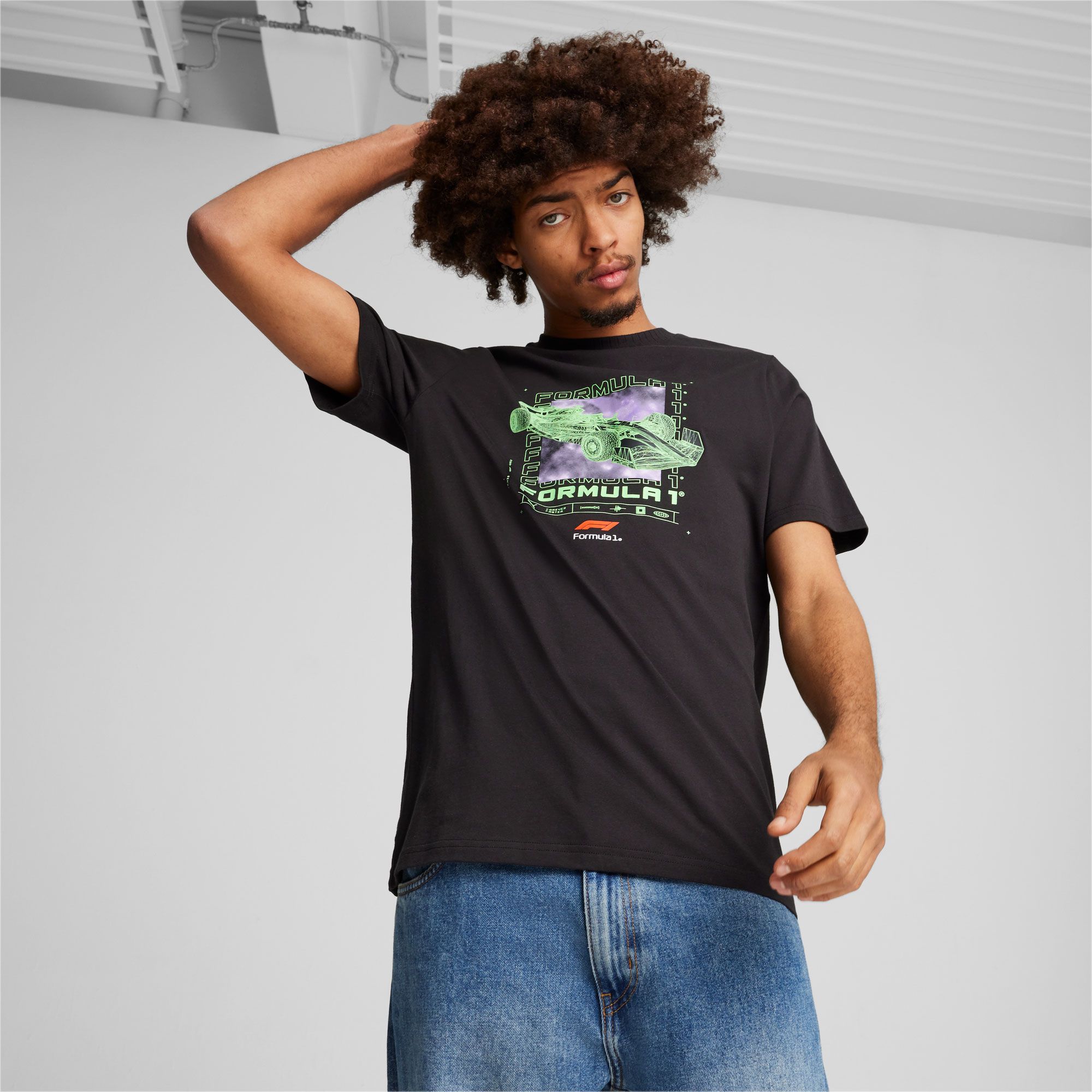 Puma Men's F1 Racing Graphic Black T-Shirt product image