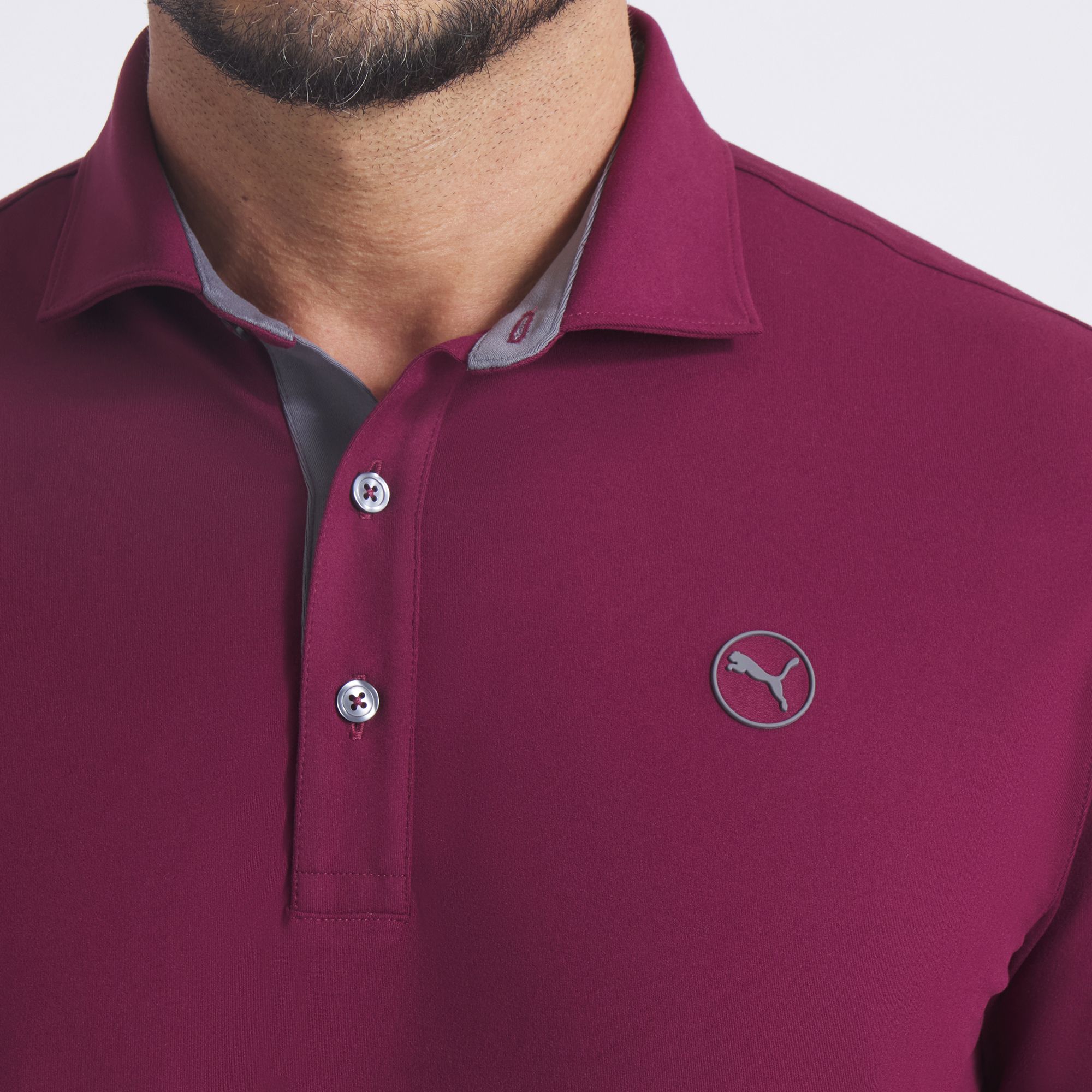 PUMA Men's CLOUDSPUN Long Sleeve Midweight Golf Polo product image