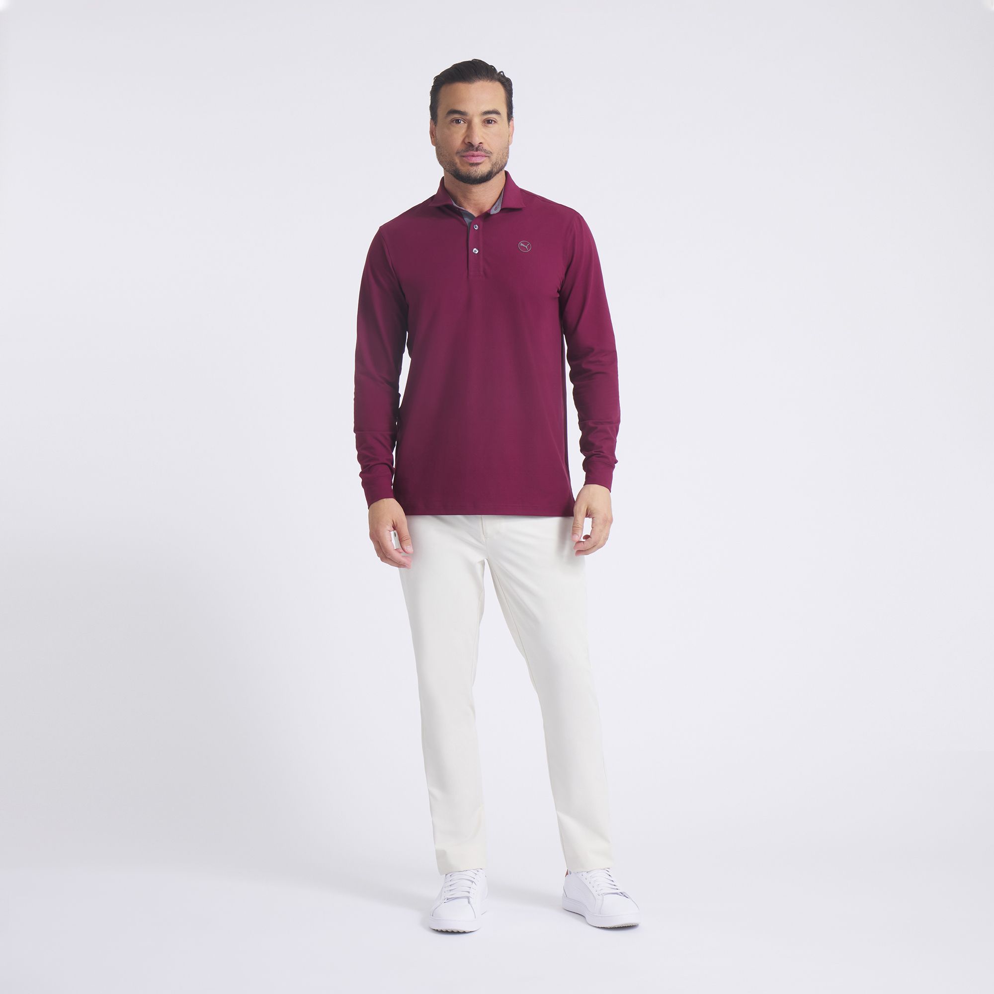 PUMA Men's CLOUDSPUN Long Sleeve Midweight Golf Polo product image