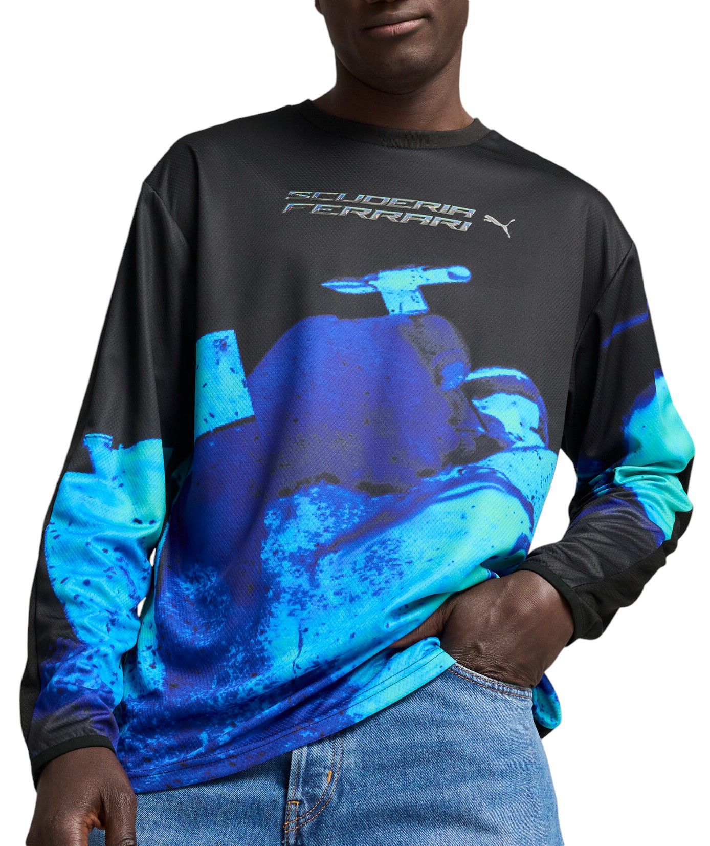 Puma Men's F1 Racing Black Statement Long Sleeve T-Shirt product image