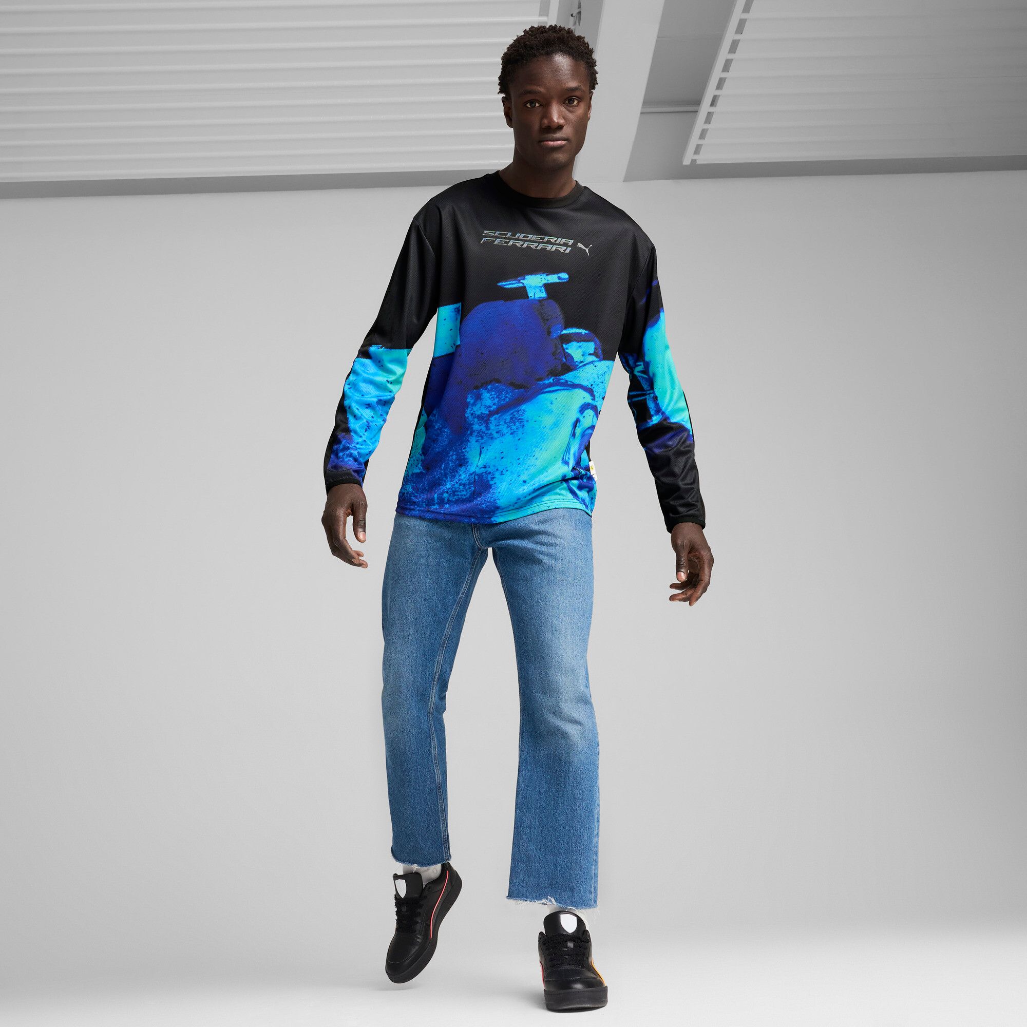 Puma Men's F1 Racing Black Statement Long Sleeve T-Shirt product image