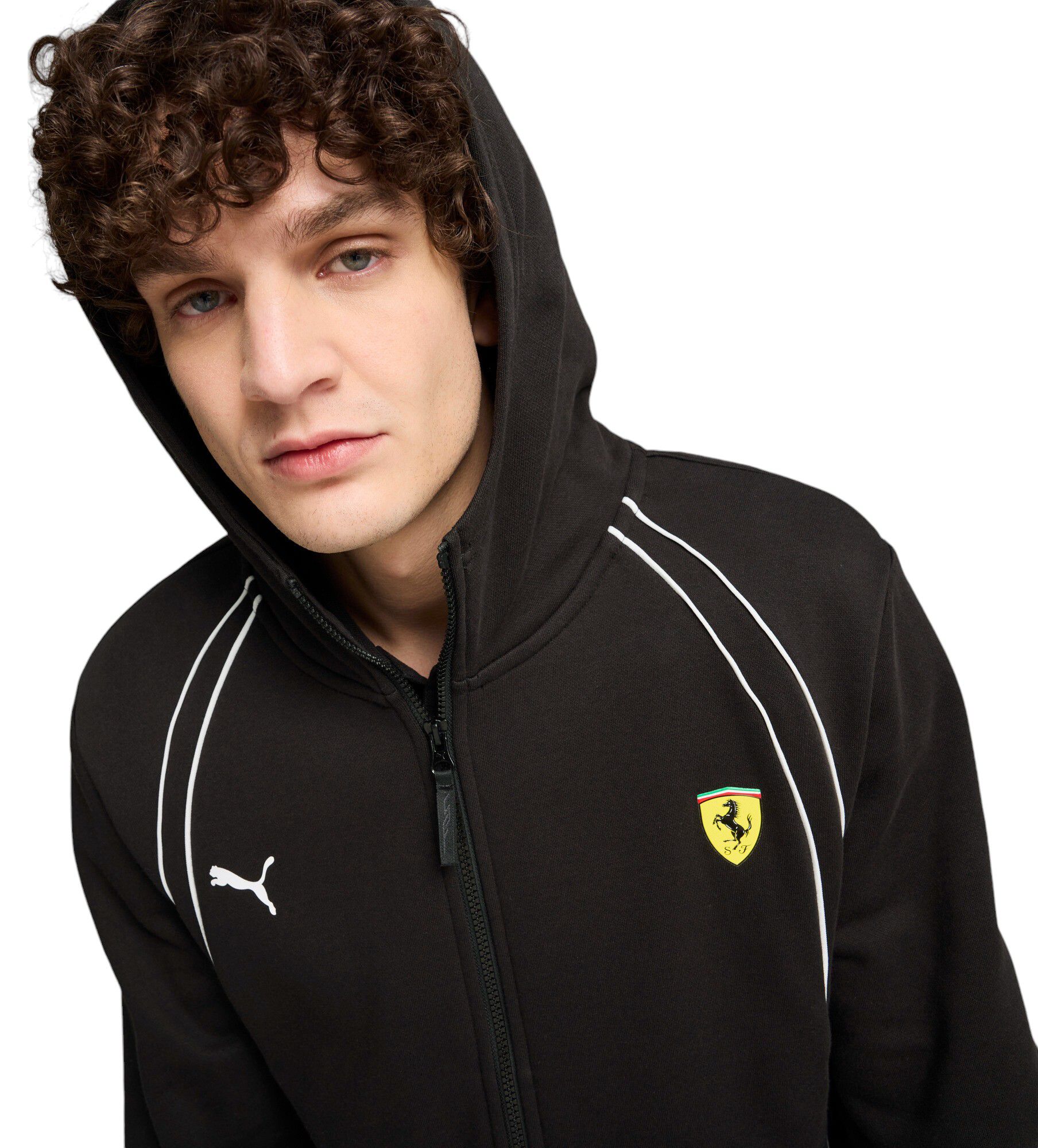 Puma Men's Ferrari Racing Black Race Pullover Hoodie product image